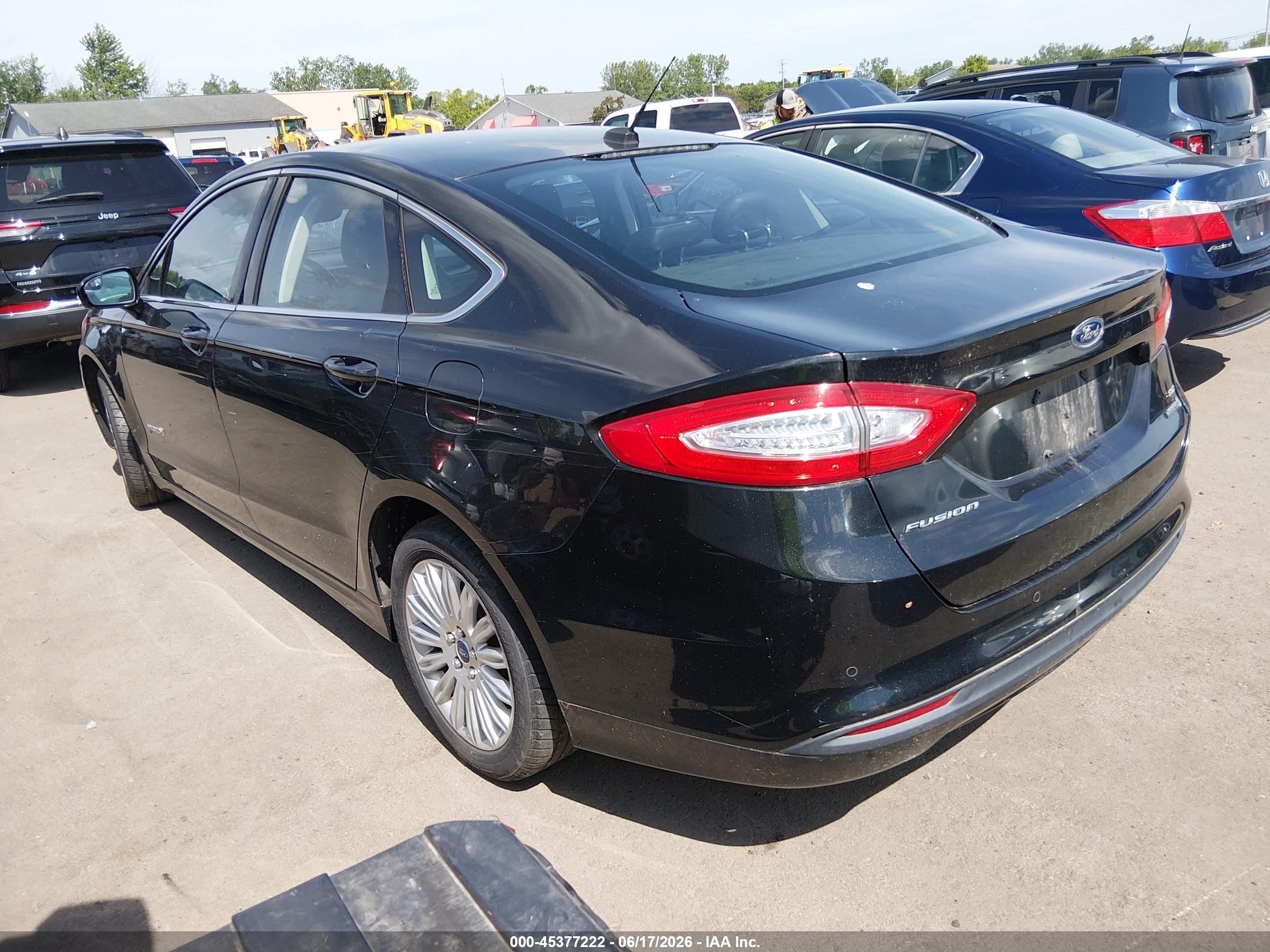 2013 Ford Fusion Hybrid Se Black vin: 3FA6P0LU1DR318757