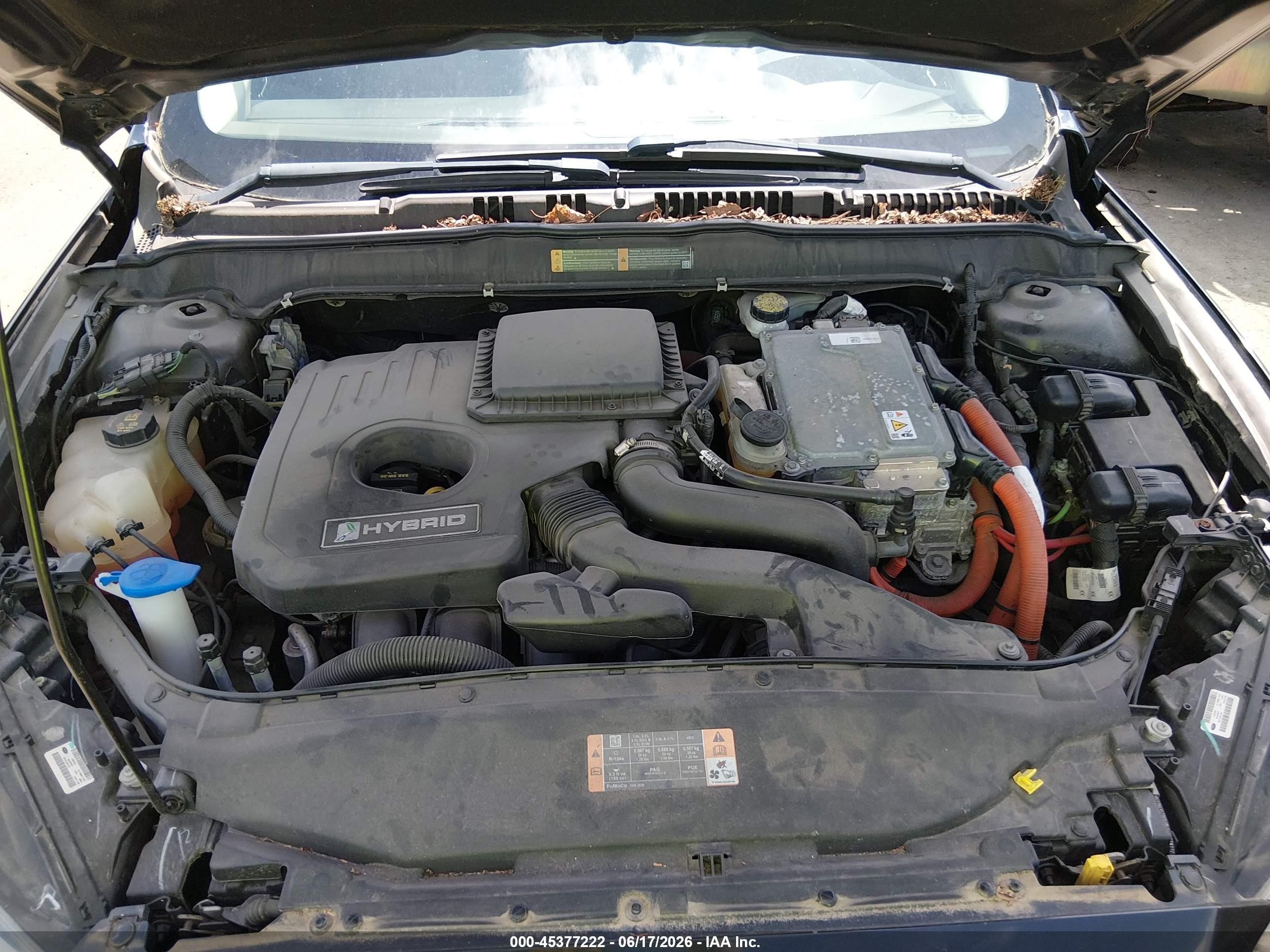 2013 Ford Fusion Hybrid Se Black vin: 3FA6P0LU1DR318757