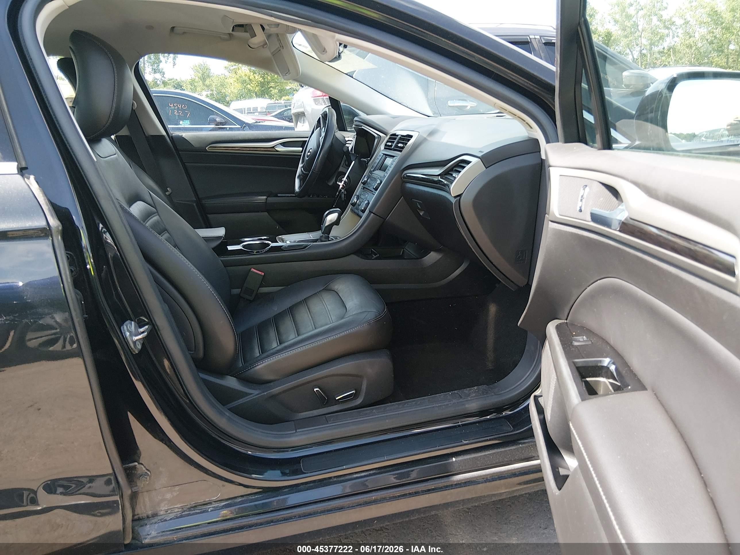 2013 Ford Fusion Hybrid Se Black vin: 3FA6P0LU1DR318757