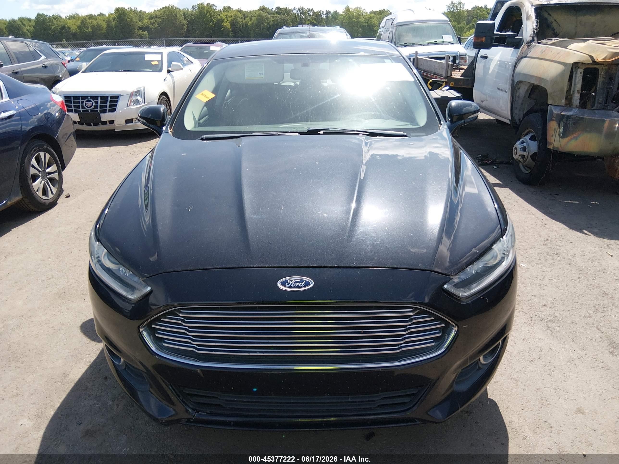 2013 Ford Fusion Hybrid Se Black vin: 3FA6P0LU1DR318757