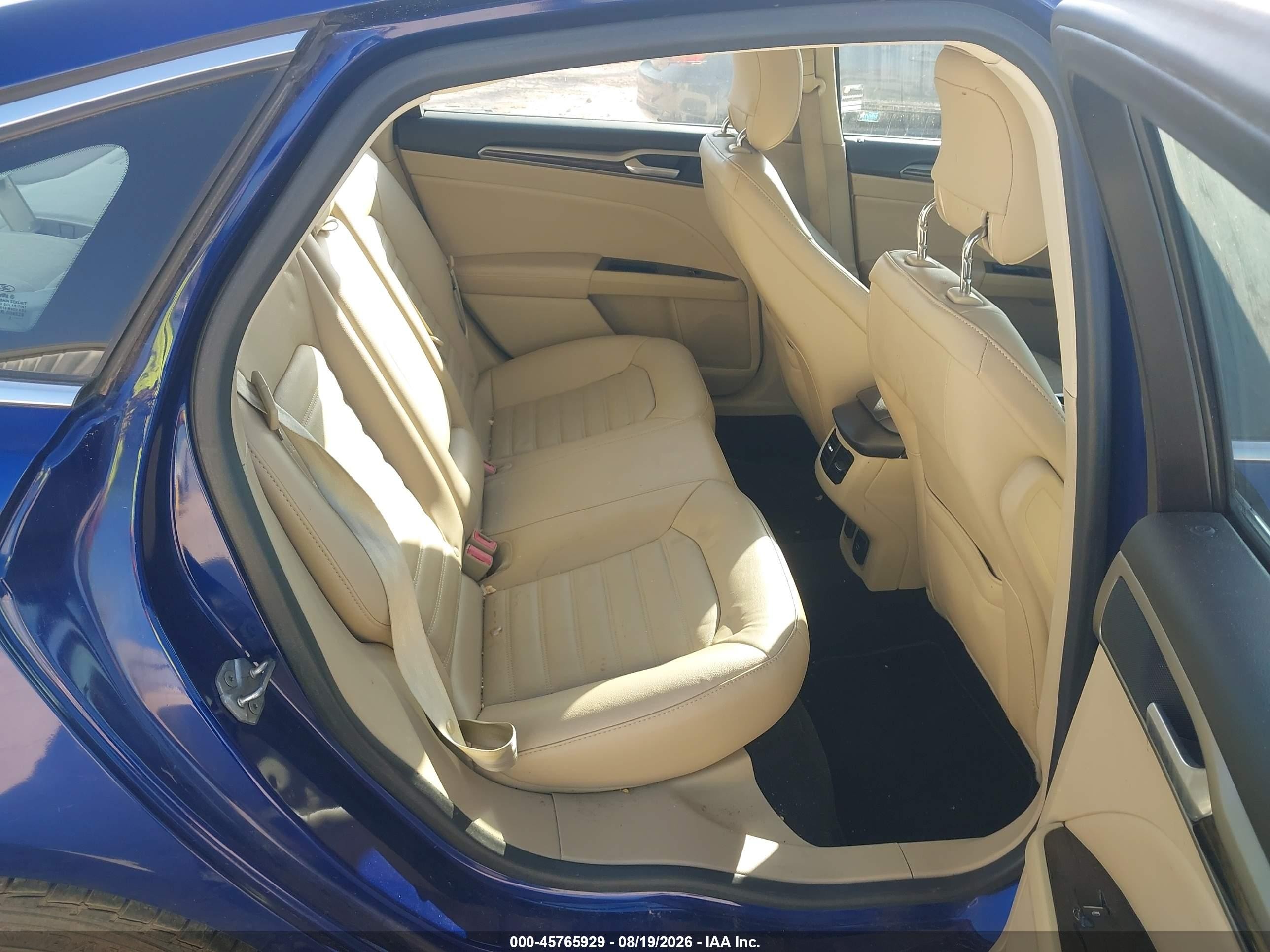 2014 Ford Fusion Hybrid Se Blue vin: 3FA6P0LU1ER128684
