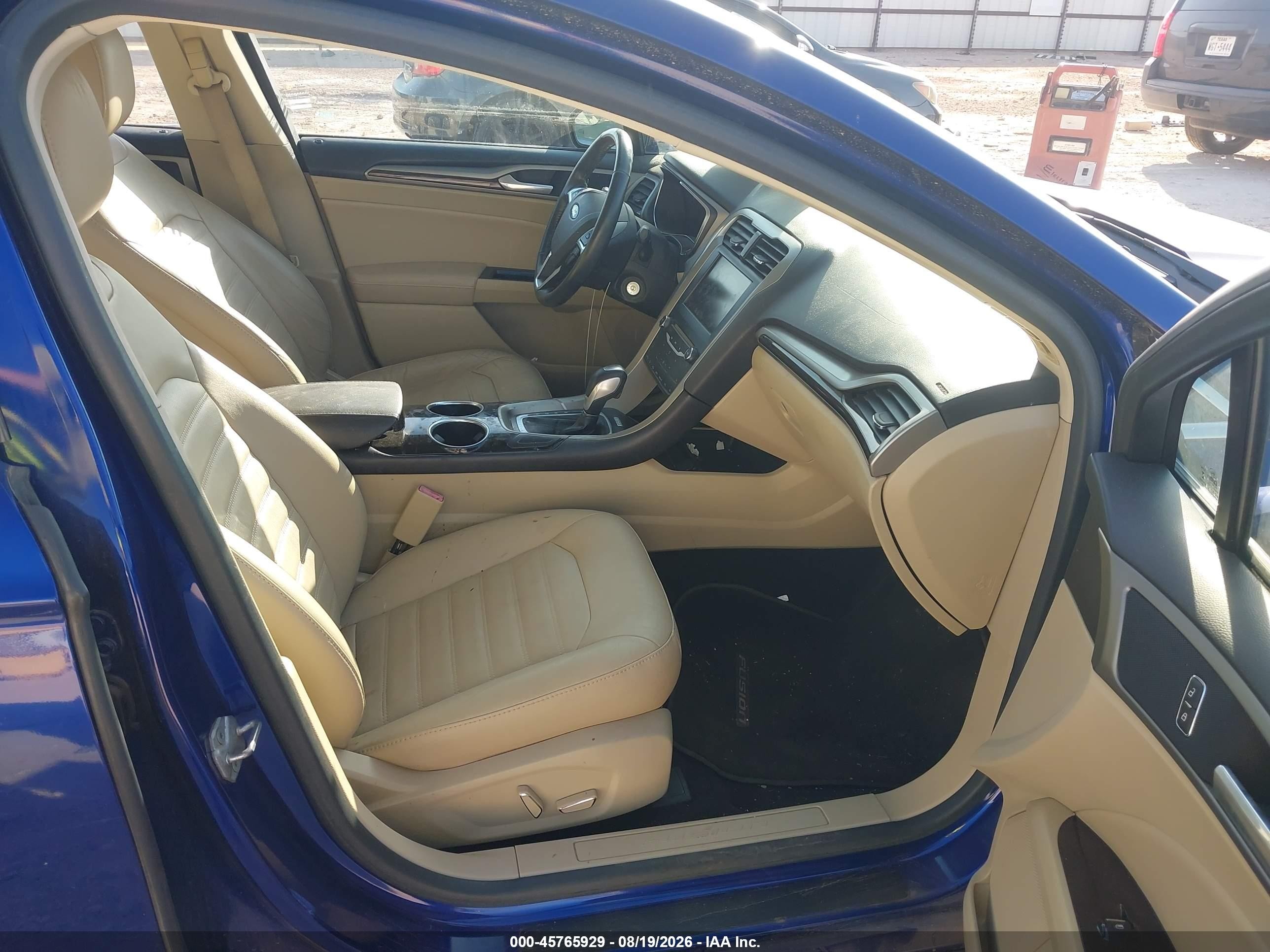 2014 Ford Fusion Hybrid Se Blue vin: 3FA6P0LU1ER128684