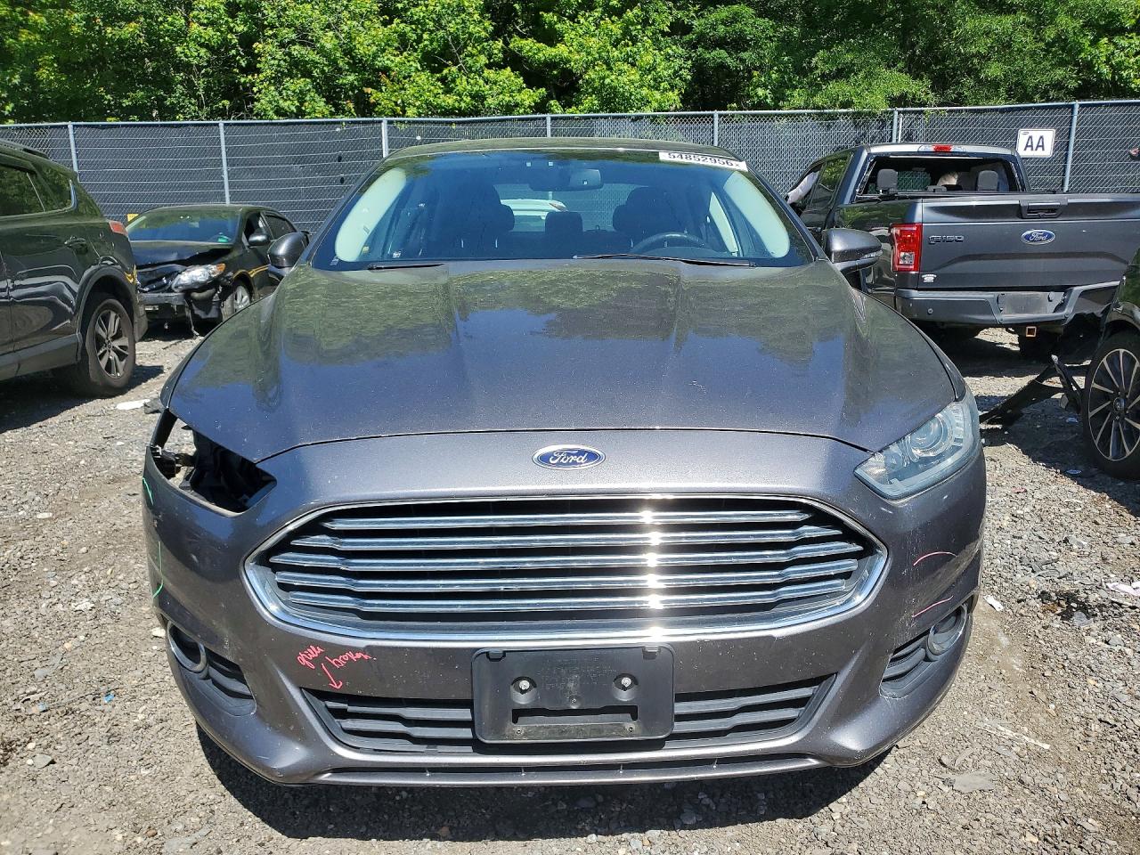 2014 Ford Fusion Se Hybrid Gray vin: 3FA6P0LU1ER174077