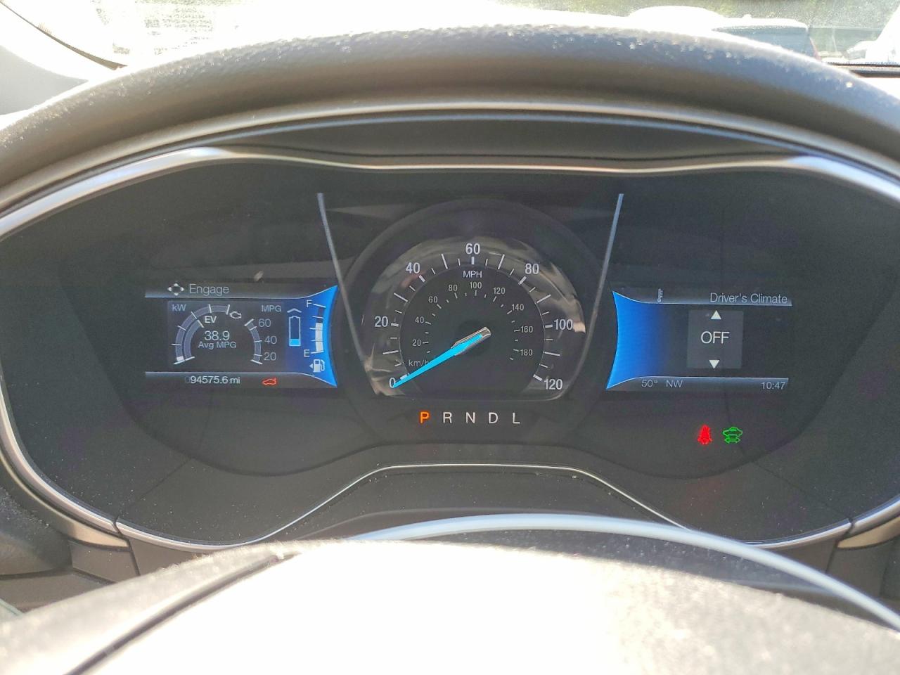 2014 Ford Fusion Se Hybrid Gray vin: 3FA6P0LU1ER174077