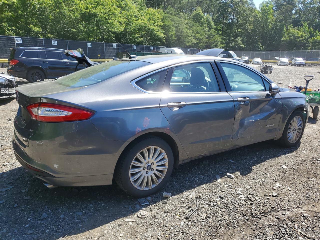 2014 Ford Fusion Se Hybrid Gray vin: 3FA6P0LU1ER174077