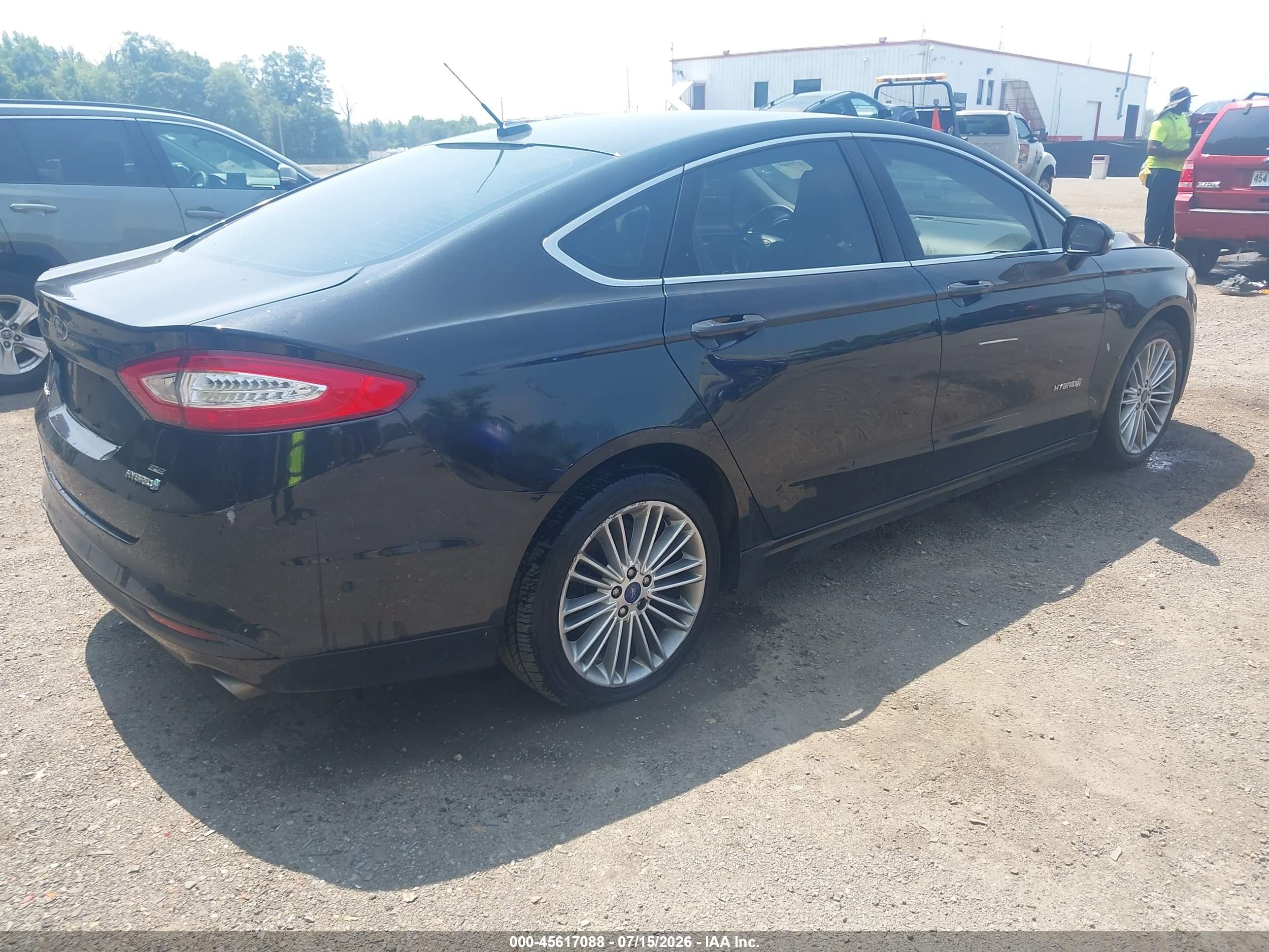 2014 Ford Fusion Hybrid Se Black vin: 3FA6P0LU1ER174192