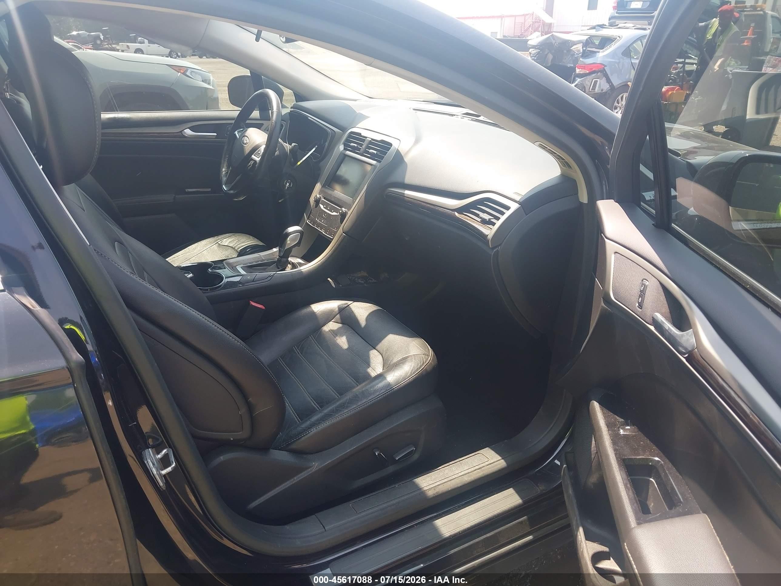 2014 Ford Fusion Hybrid Se Black vin: 3FA6P0LU1ER174192