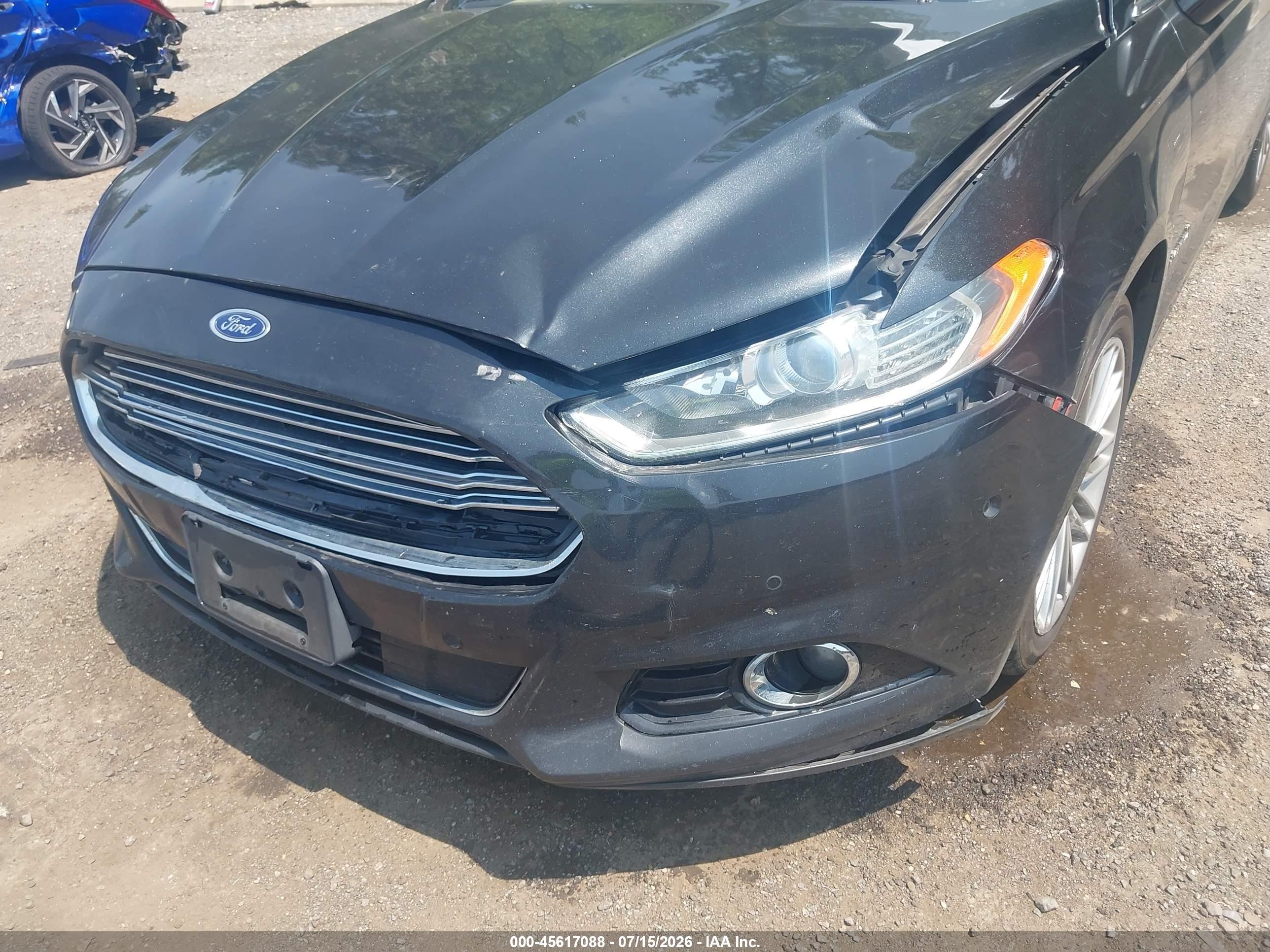 2014 Ford Fusion Hybrid Se Black vin: 3FA6P0LU1ER174192