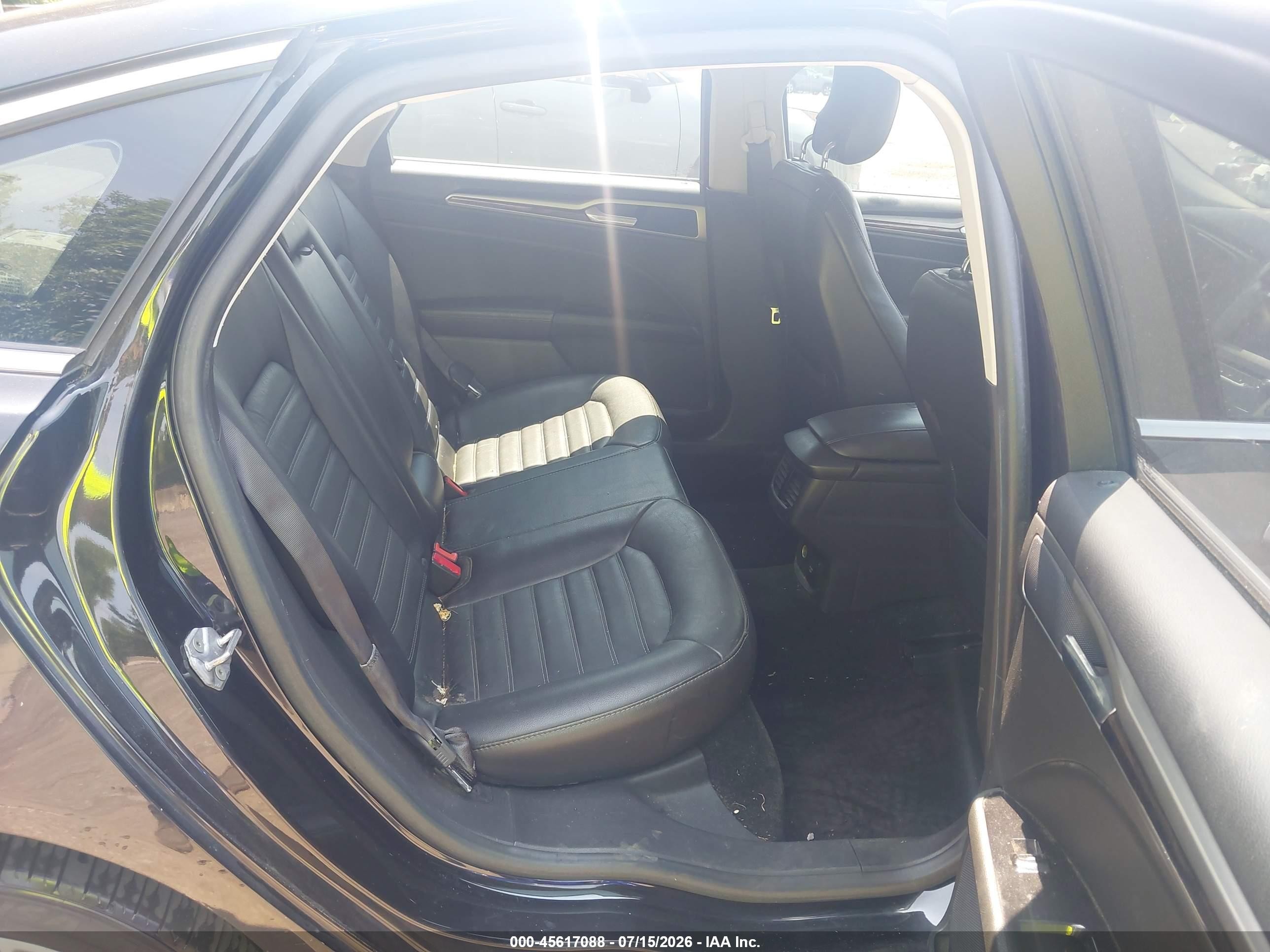 2014 Ford Fusion Hybrid Se Black vin: 3FA6P0LU1ER174192
