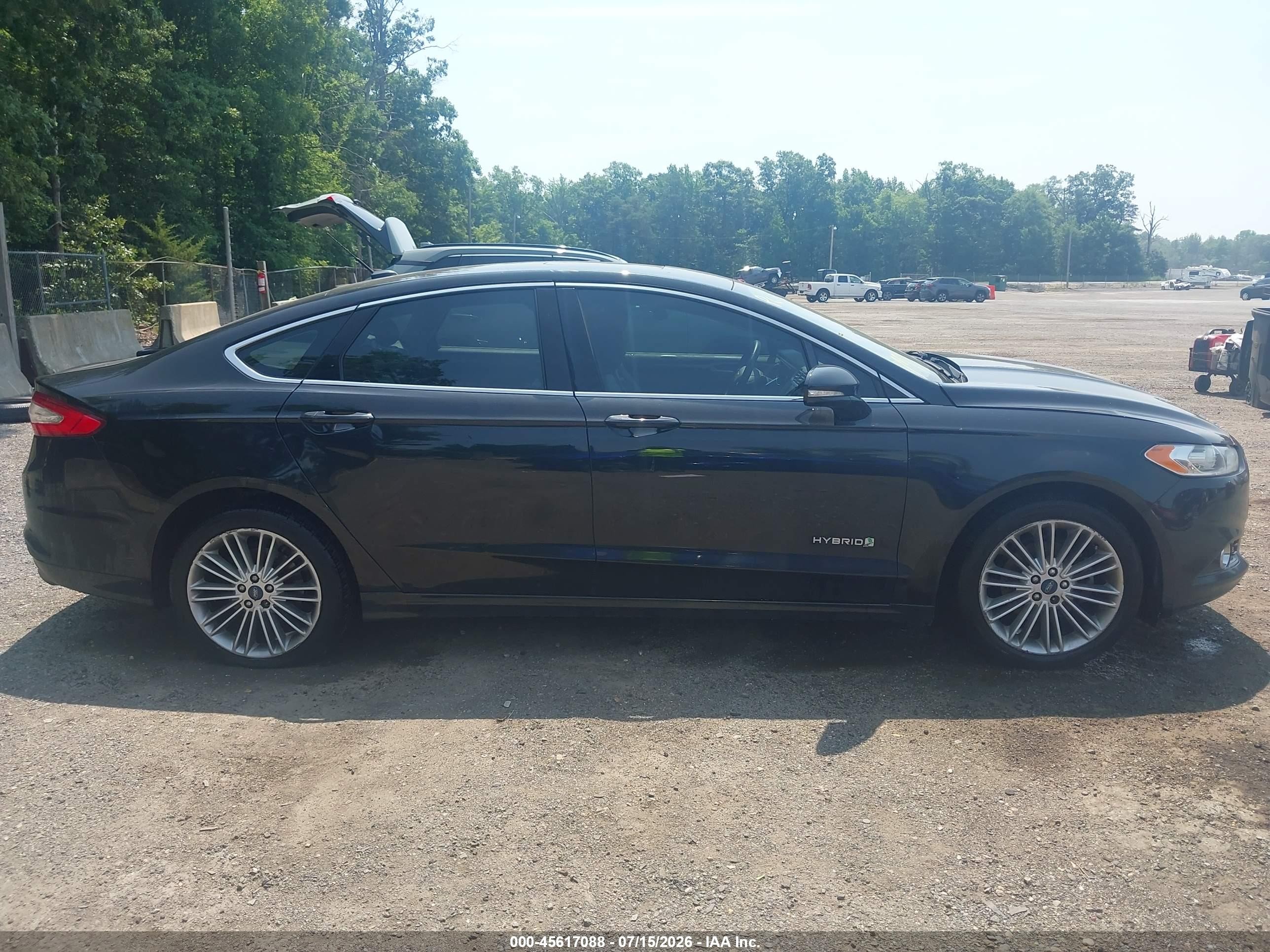 2014 Ford Fusion Hybrid Se Black vin: 3FA6P0LU1ER174192