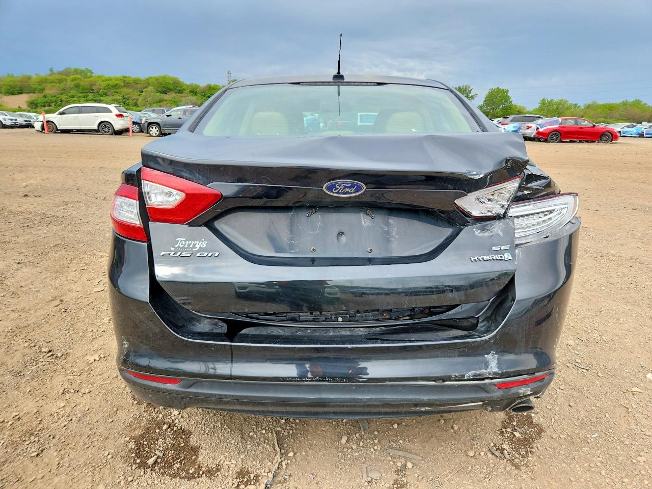 2014 Ford Fusion Se Hybrid Black vin: 3FA6P0LU1ER174659
