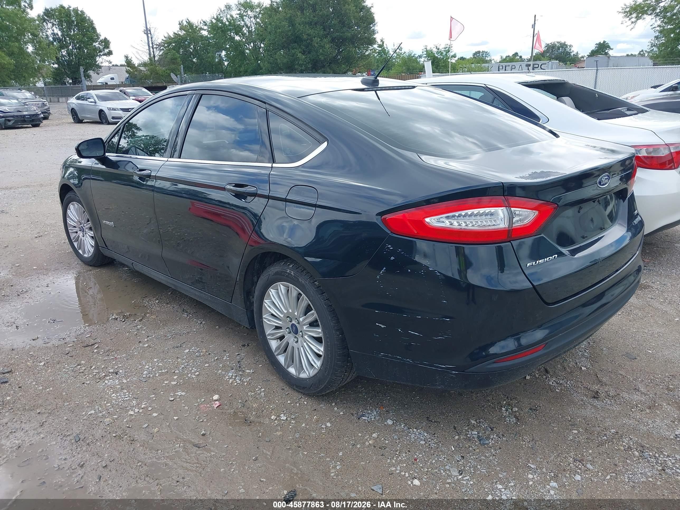 2014 Ford Fusion Hybrid Se Black vin: 3FA6P0LU1ER217767