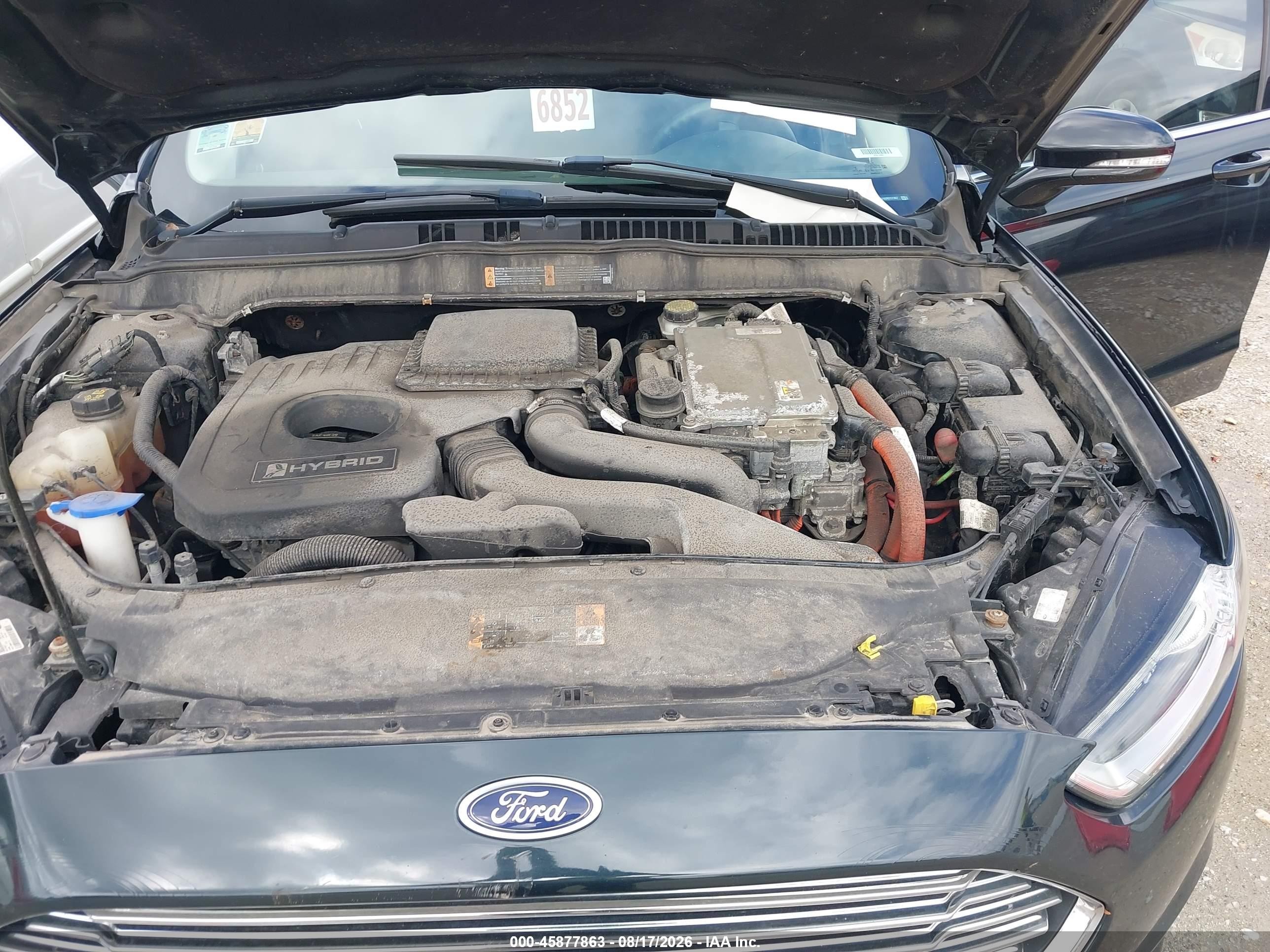 2014 Ford Fusion Hybrid Se Black vin: 3FA6P0LU1ER217767