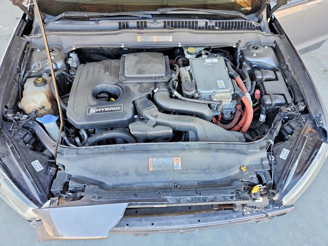 2014 Ford Fusion Se Hybrid Gray vin: 3FA6P0LU1ER241650