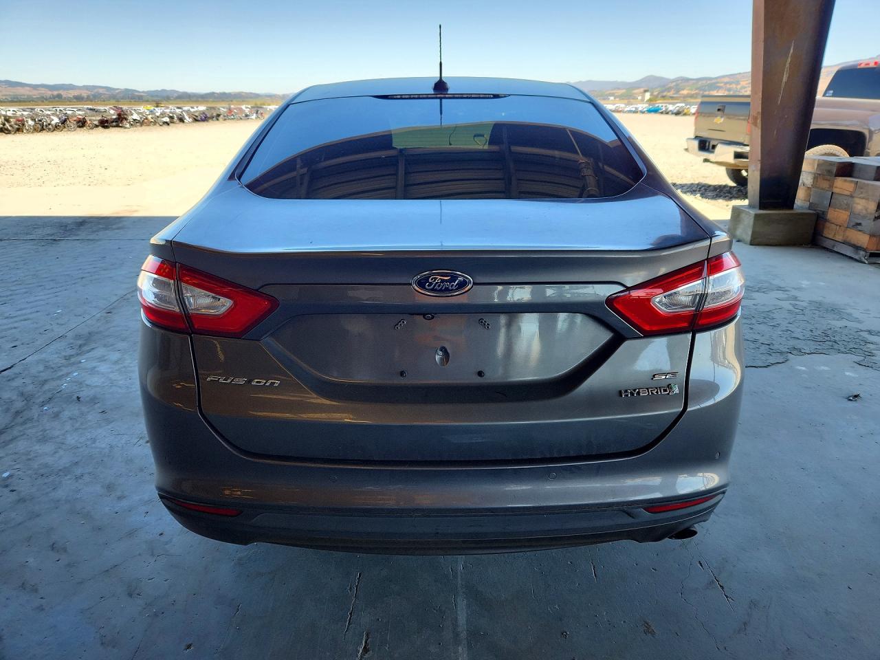2014 Ford Fusion Se Hybrid Gray vin: 3FA6P0LU1ER241650