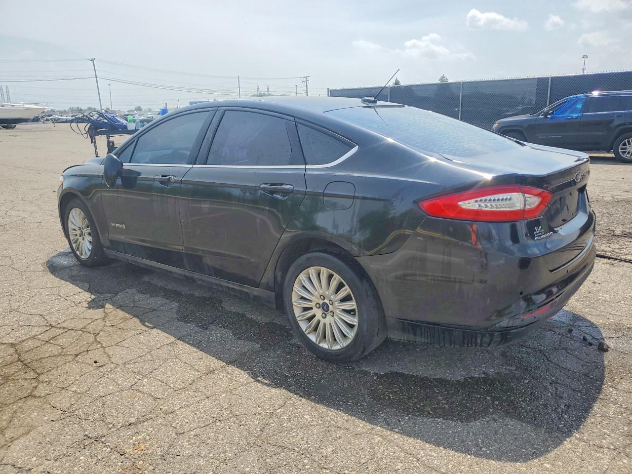 2014 Ford Fusion Se Hybrid Black vin: 3FA6P0LU1ER244533