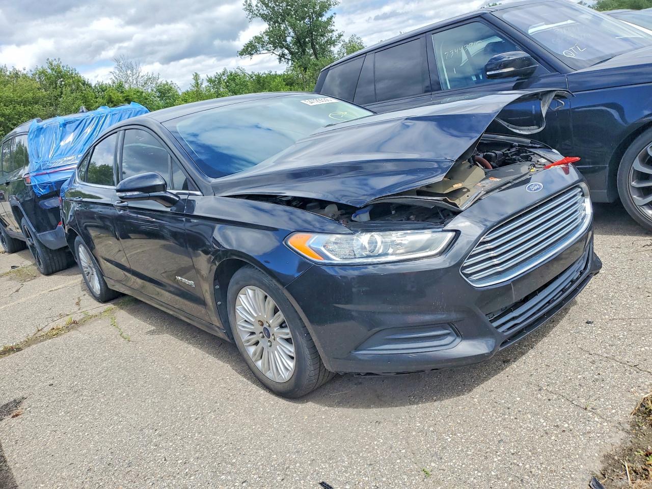 2014 Ford Fusion Se Hybrid Black vin: 3FA6P0LU1ER244533