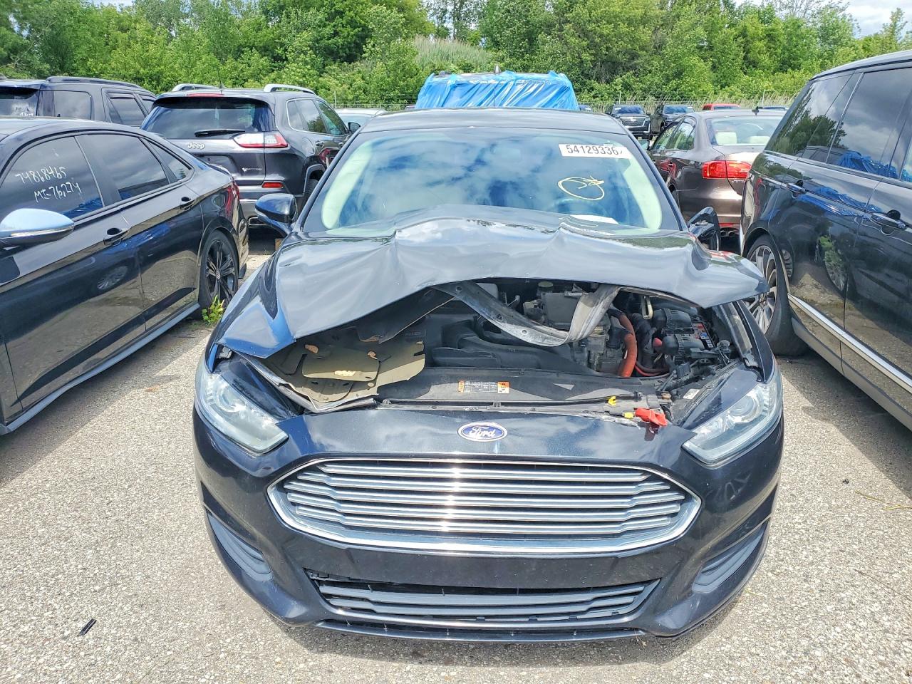 2014 Ford Fusion Se Hybrid Black vin: 3FA6P0LU1ER244533