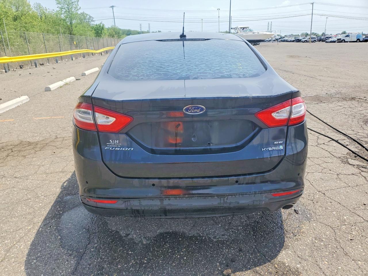 2014 Ford Fusion Se Hybrid Black vin: 3FA6P0LU1ER244533