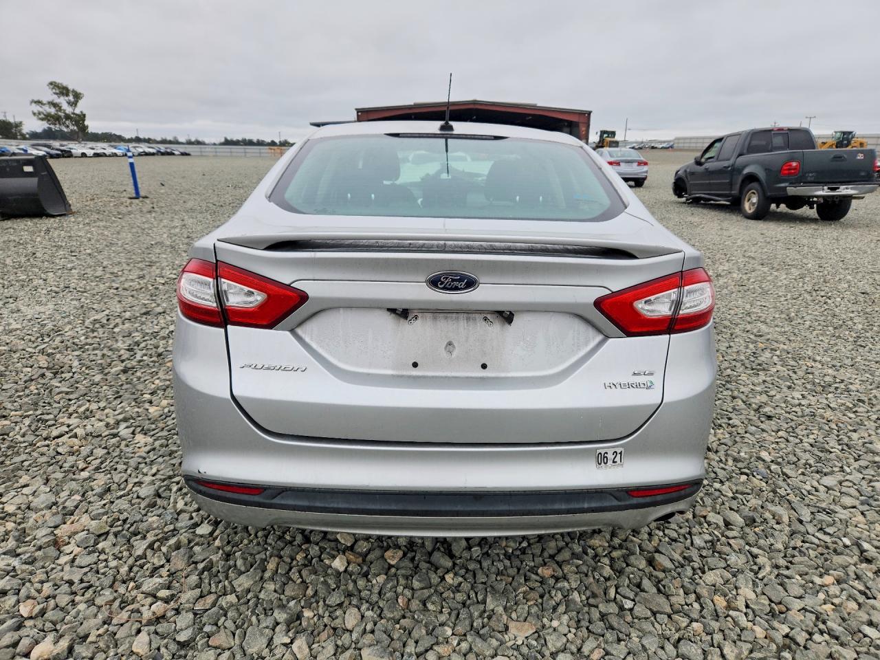2014 Ford Fusion Se Hybrid Silver vin: 3FA6P0LU1ER256794