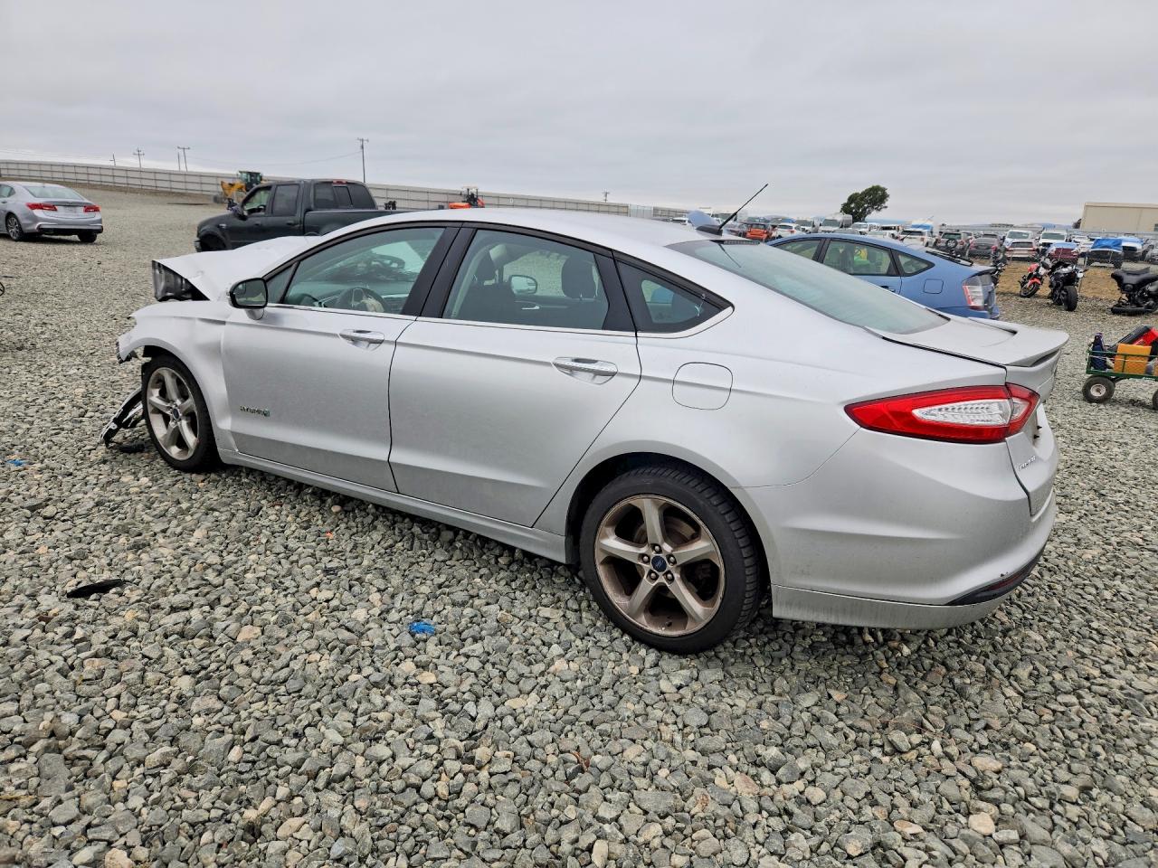 2014 Ford Fusion Se Hybrid Silver vin: 3FA6P0LU1ER256794