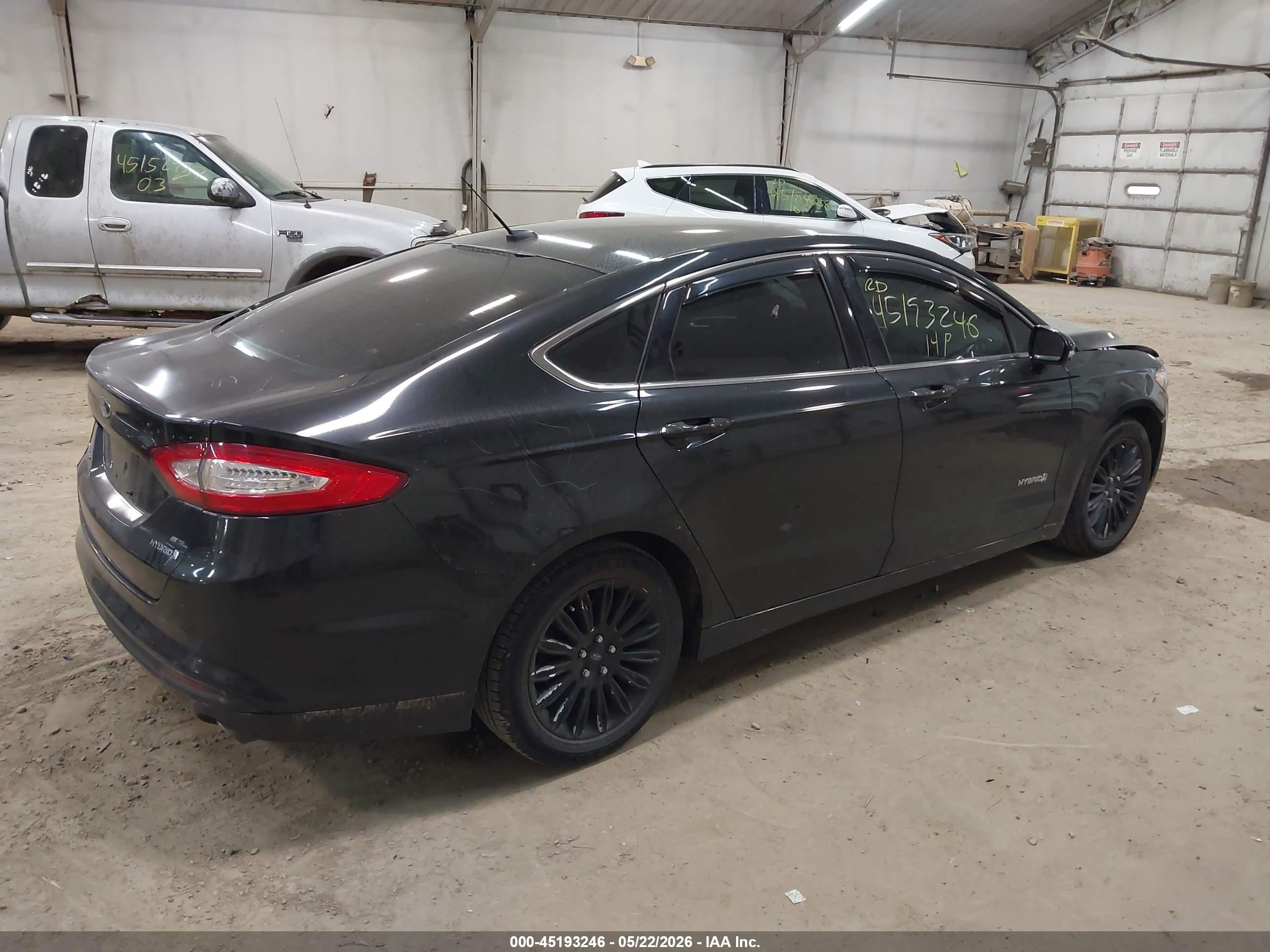 2014 Ford Fusion Hybrid Se Черный vin: 3FA6P0LU1ER264314