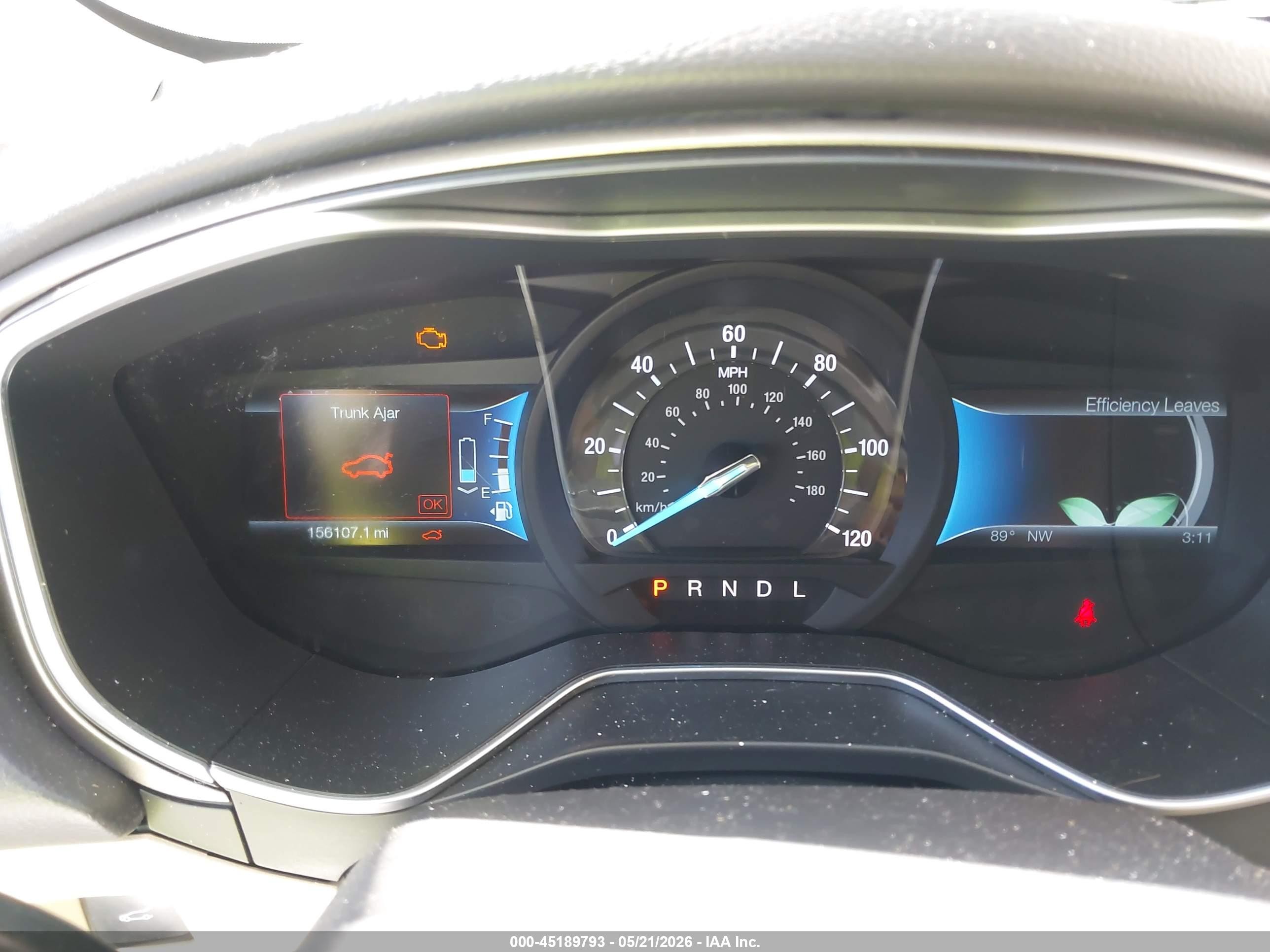 2014 Ford Fusion Hybrid Se White vin: 3FA6P0LU1ER319621