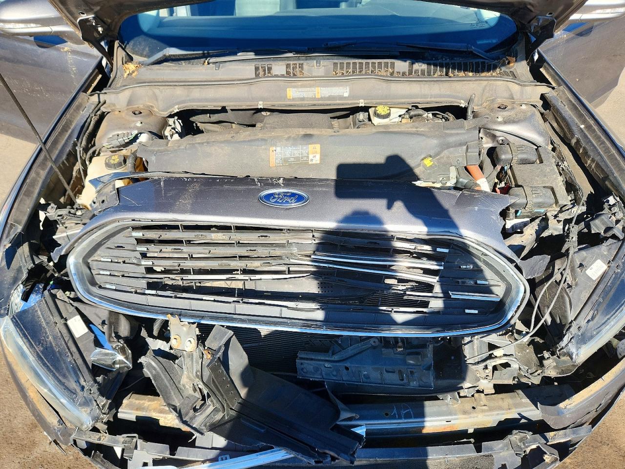 2014 Ford Fusion Se Hybrid Gray vin: 3FA6P0LU1ER349749