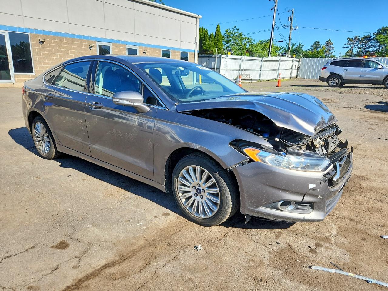 2014 Ford Fusion Se Hybrid Gray vin: 3FA6P0LU1ER349749