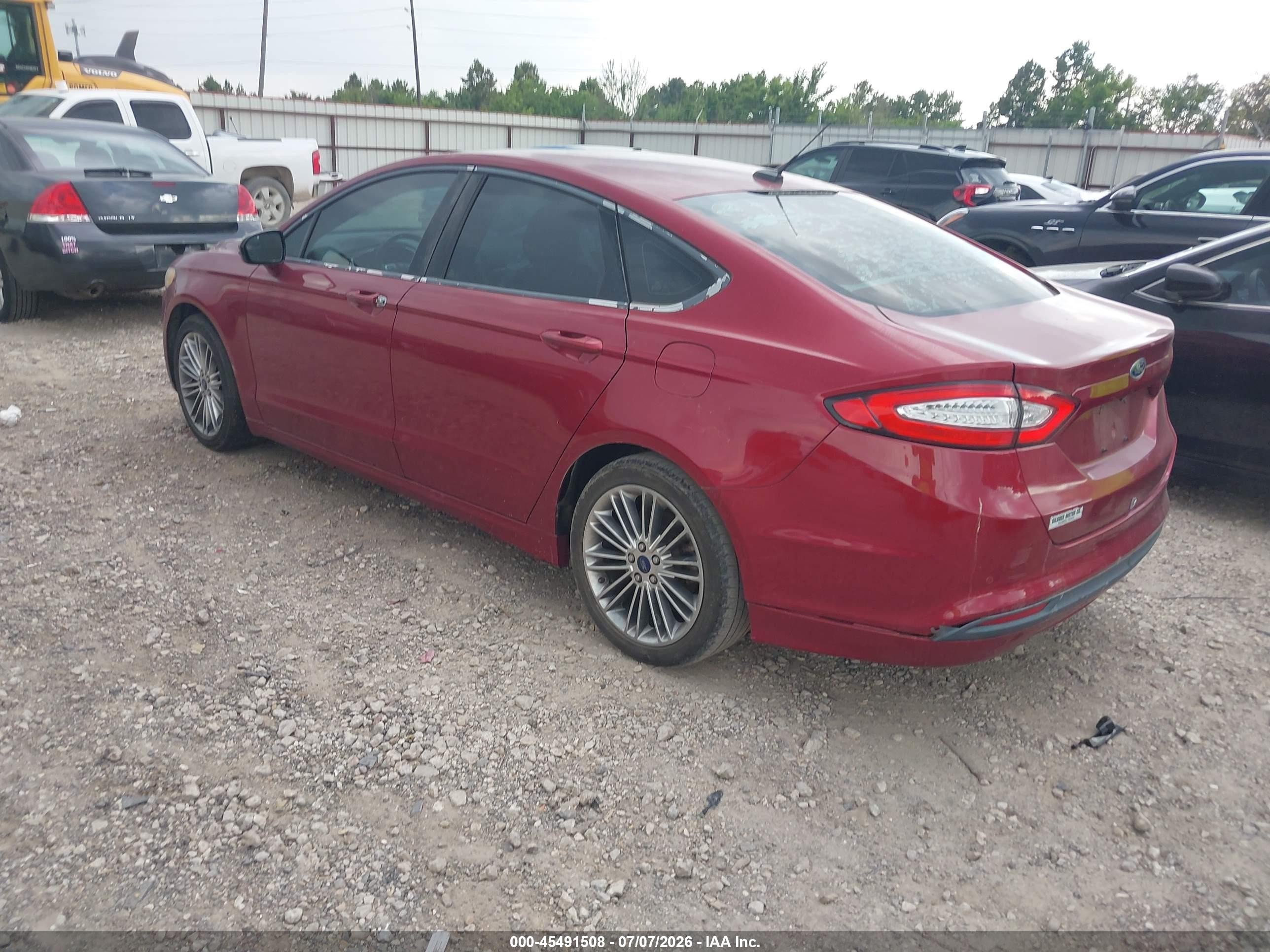 2014 Ford Fusion Hybrid Se Red vin: 3FA6P0LU1ER365384