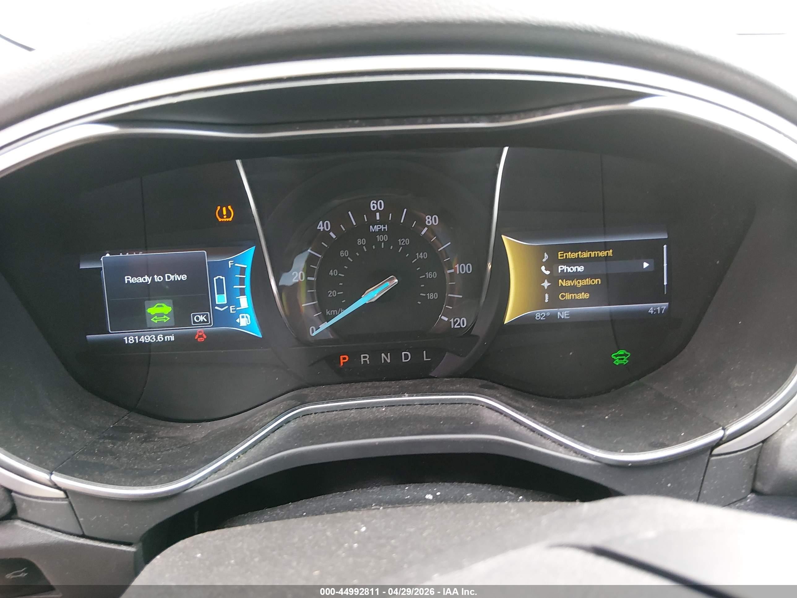 2014 Ford Fusion Hybrid Se Gray vin: 3FA6P0LU1ER372898