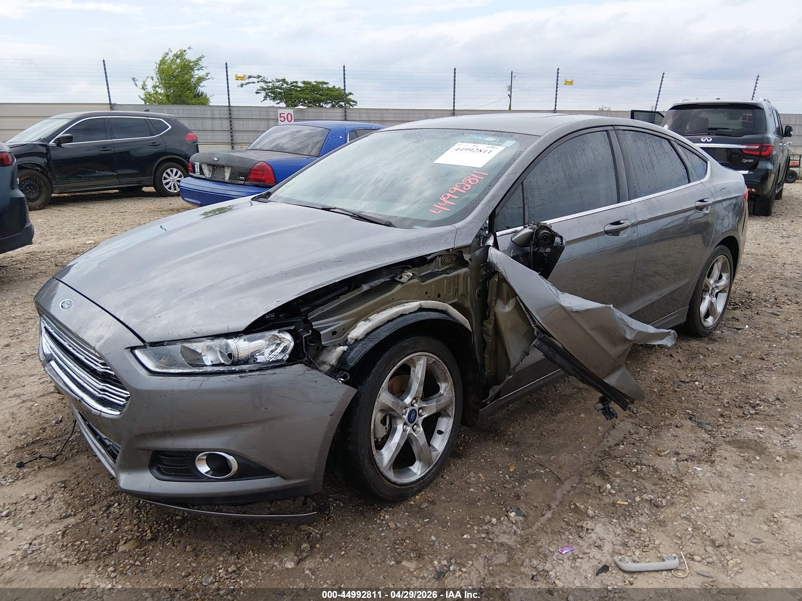 2014 Ford Fusion Hybrid Se Gray vin: 3FA6P0LU1ER372898