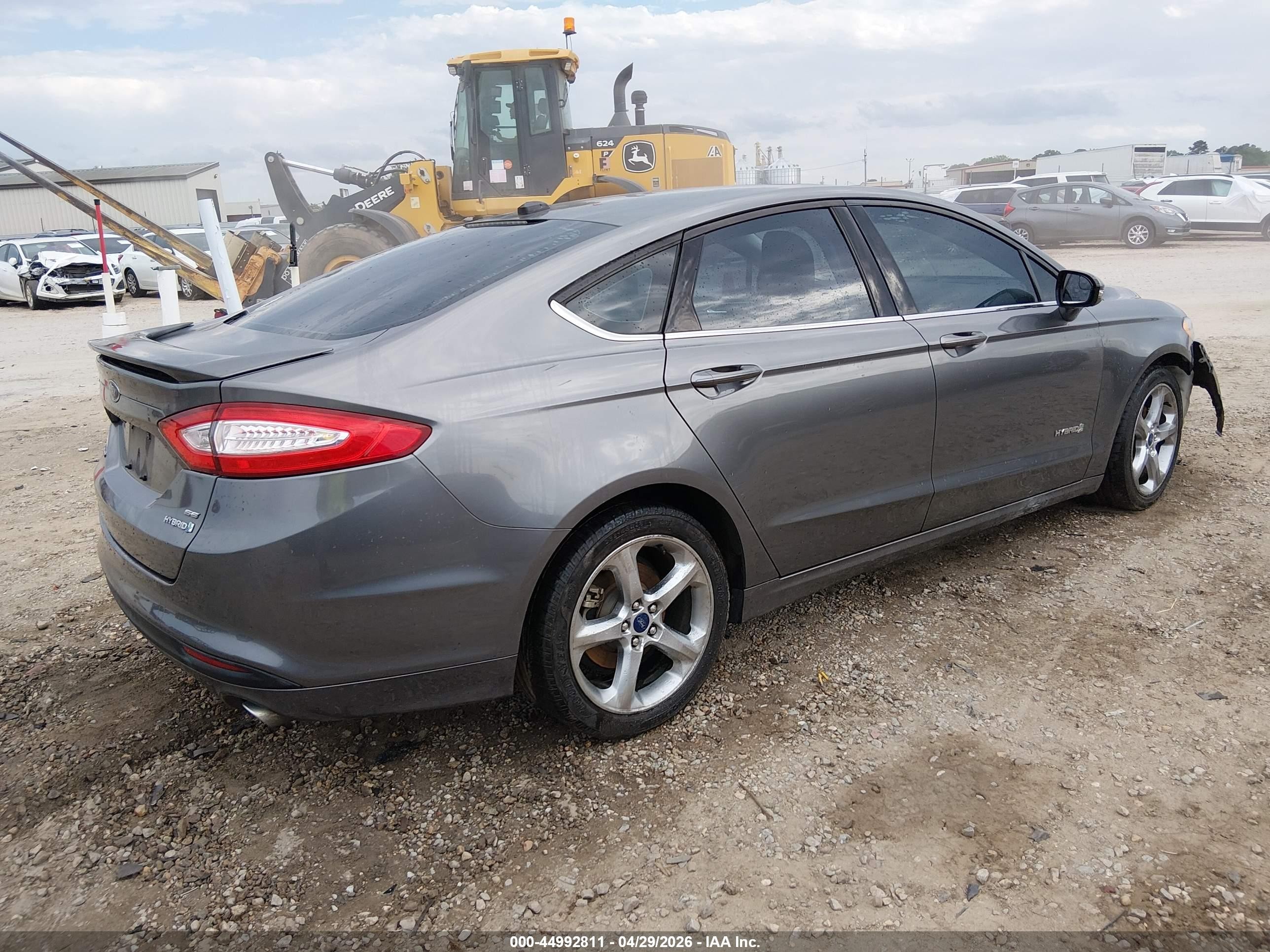 2014 Ford Fusion Hybrid Se Gray vin: 3FA6P0LU1ER372898