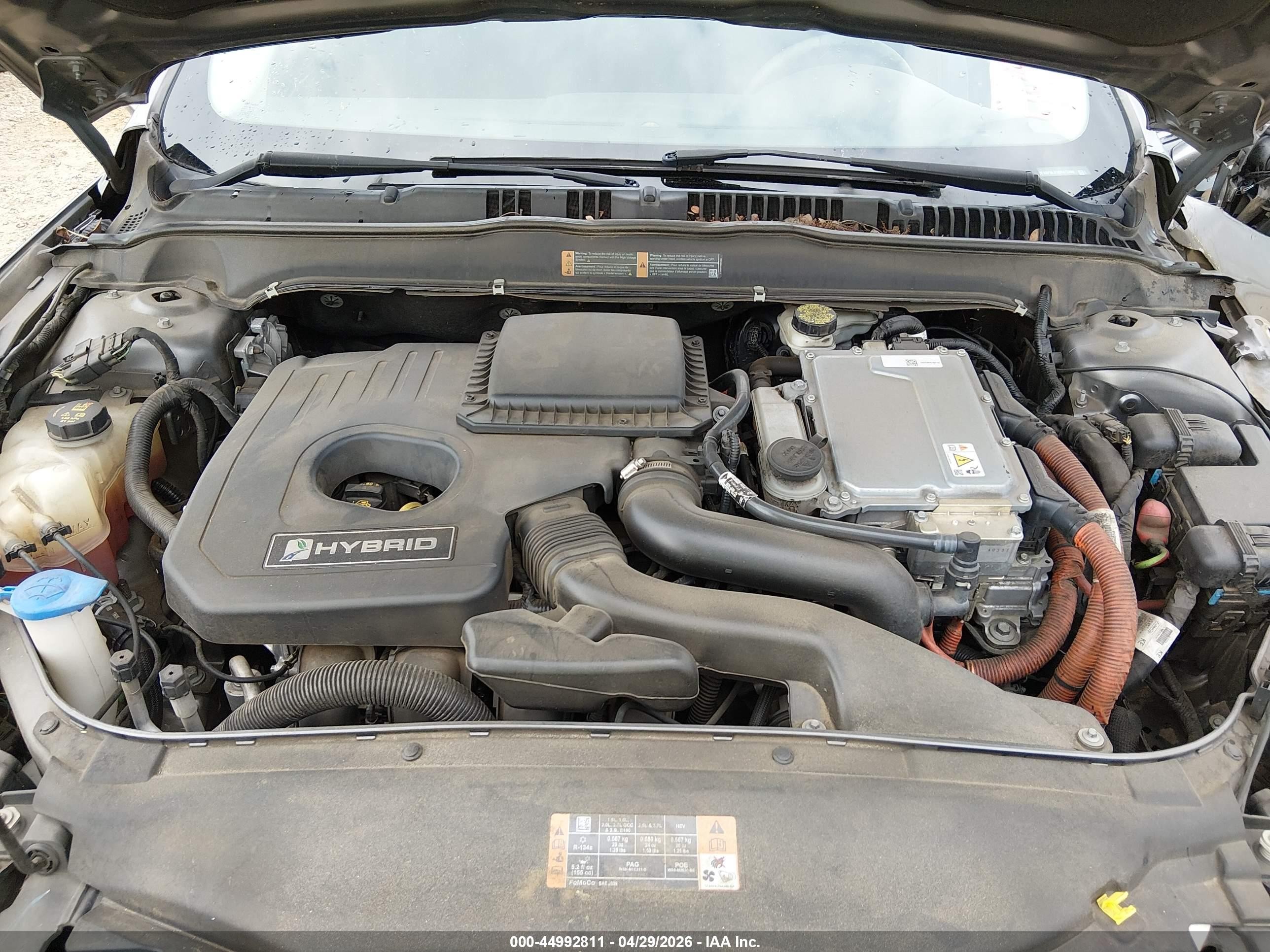 2014 Ford Fusion Hybrid Se Gray vin: 3FA6P0LU1ER372898