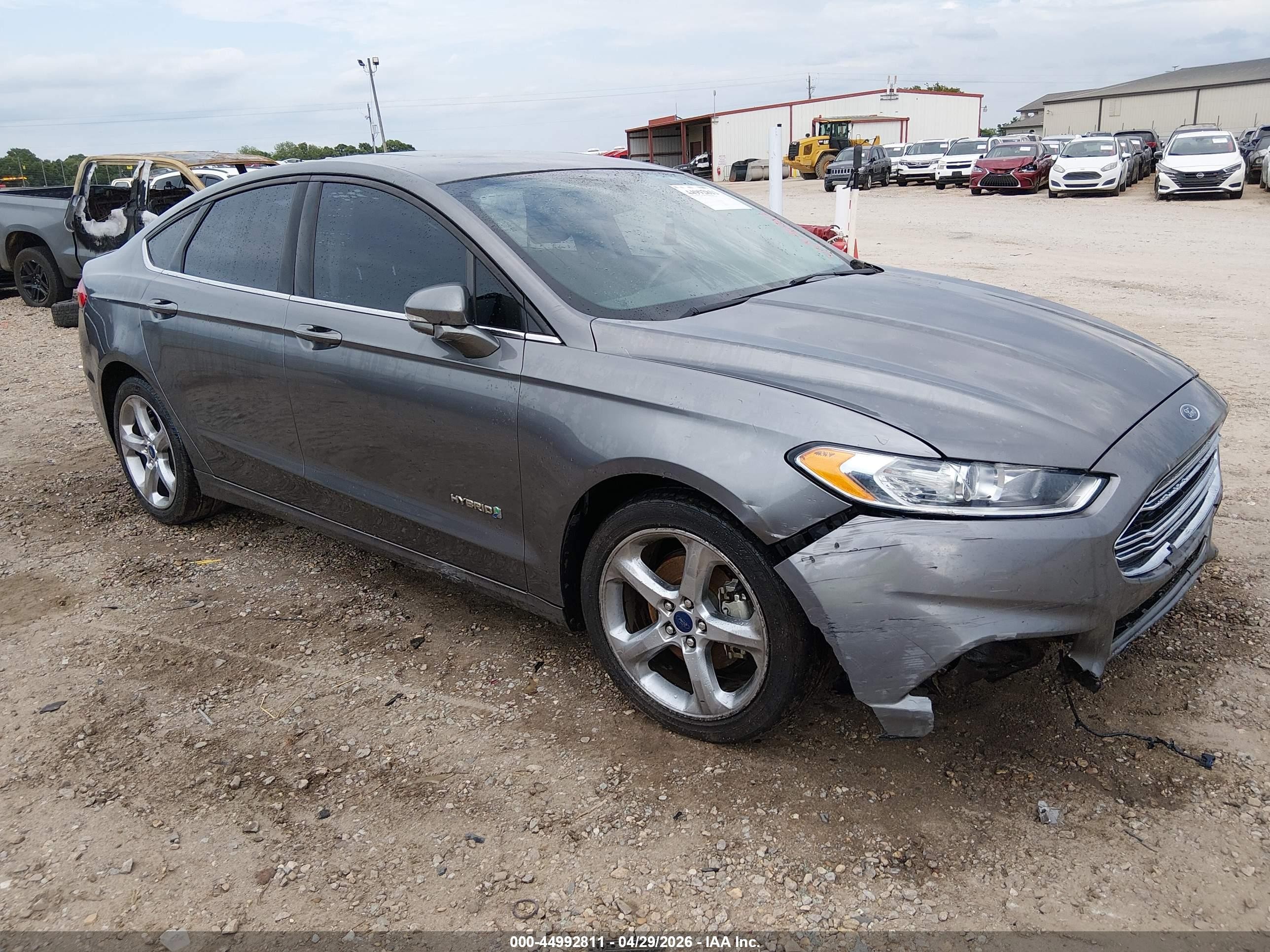 2014 Ford Fusion Hybrid Se Gray vin: 3FA6P0LU1ER372898