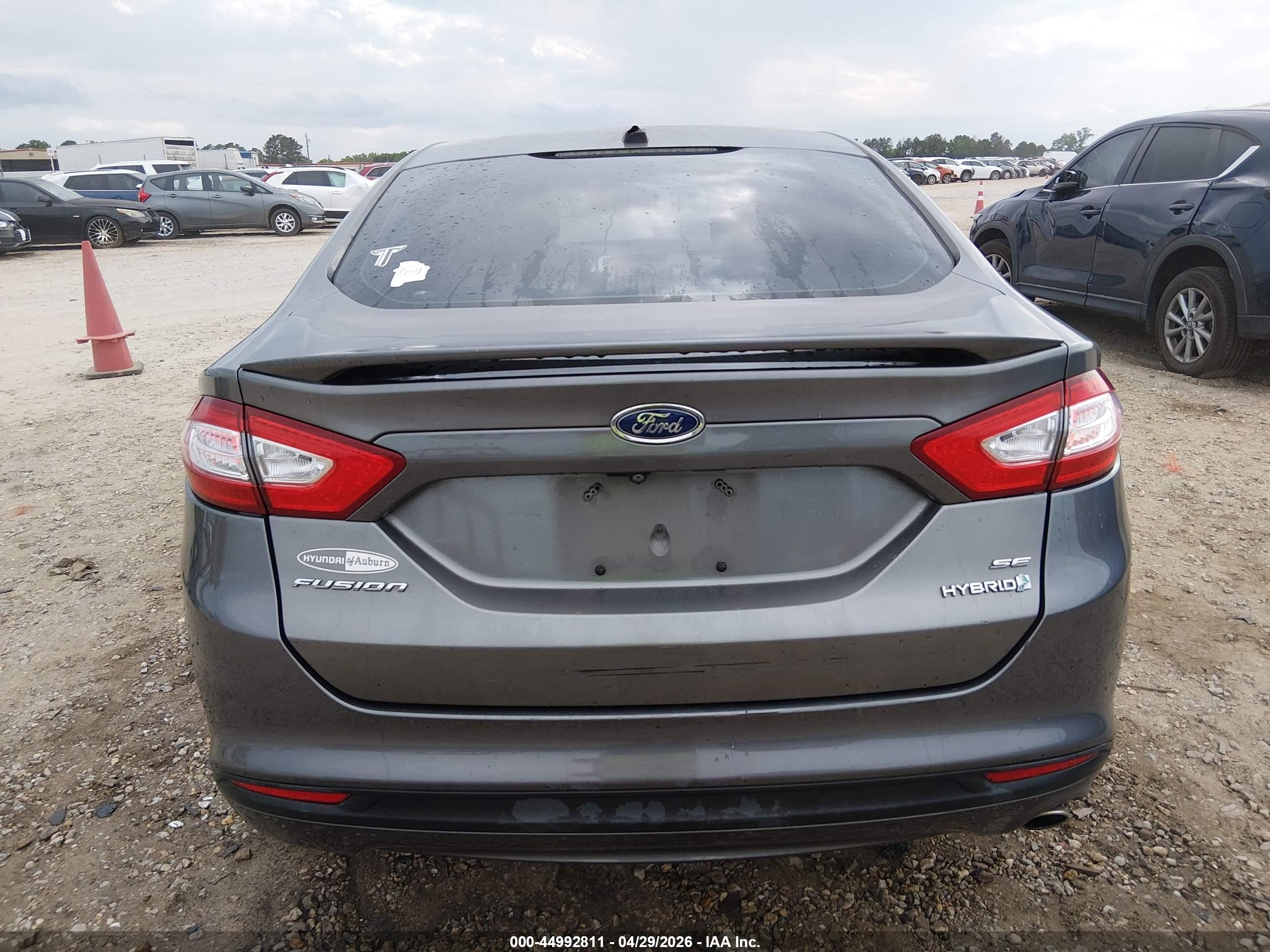 2014 Ford Fusion Hybrid Se Gray vin: 3FA6P0LU1ER372898