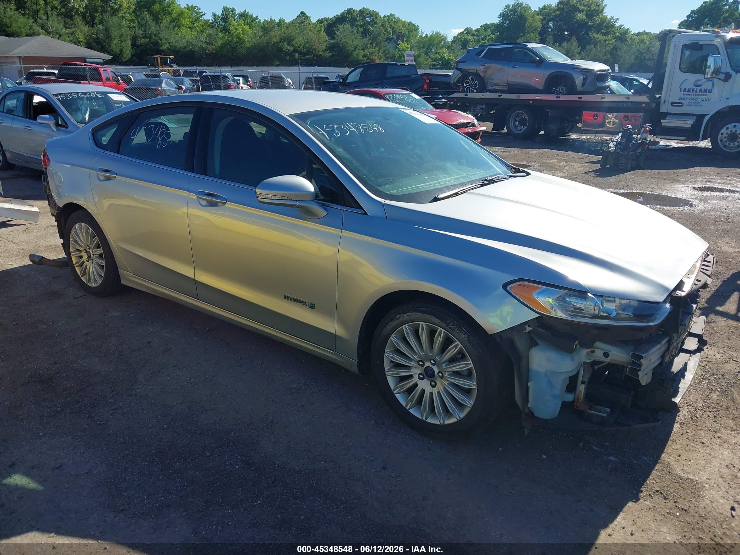 2015 Ford Fusion Hybrid Se Silver vin: 3FA6P0LU1FR136379