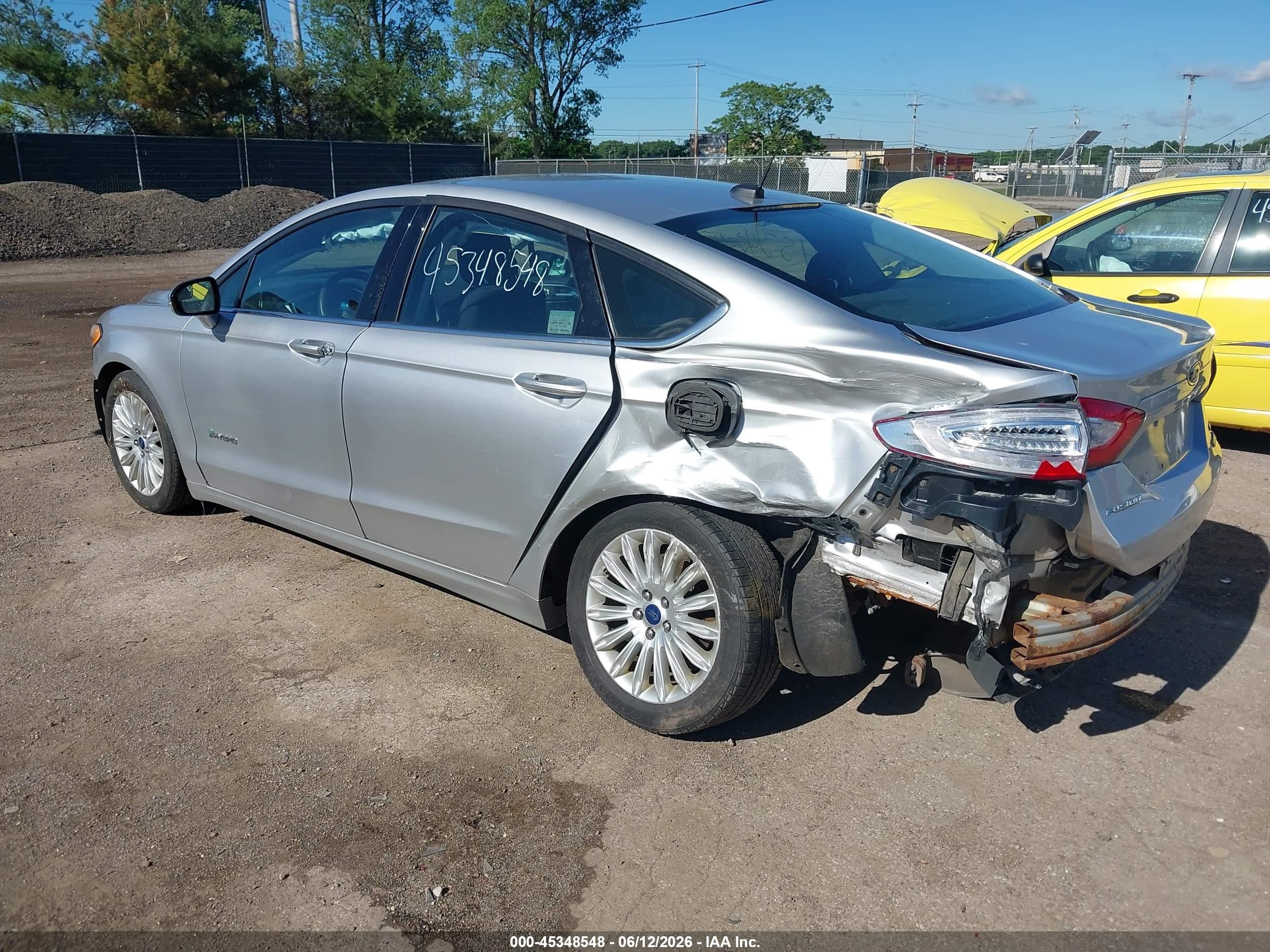 2015 Ford Fusion Hybrid Se Silver vin: 3FA6P0LU1FR136379