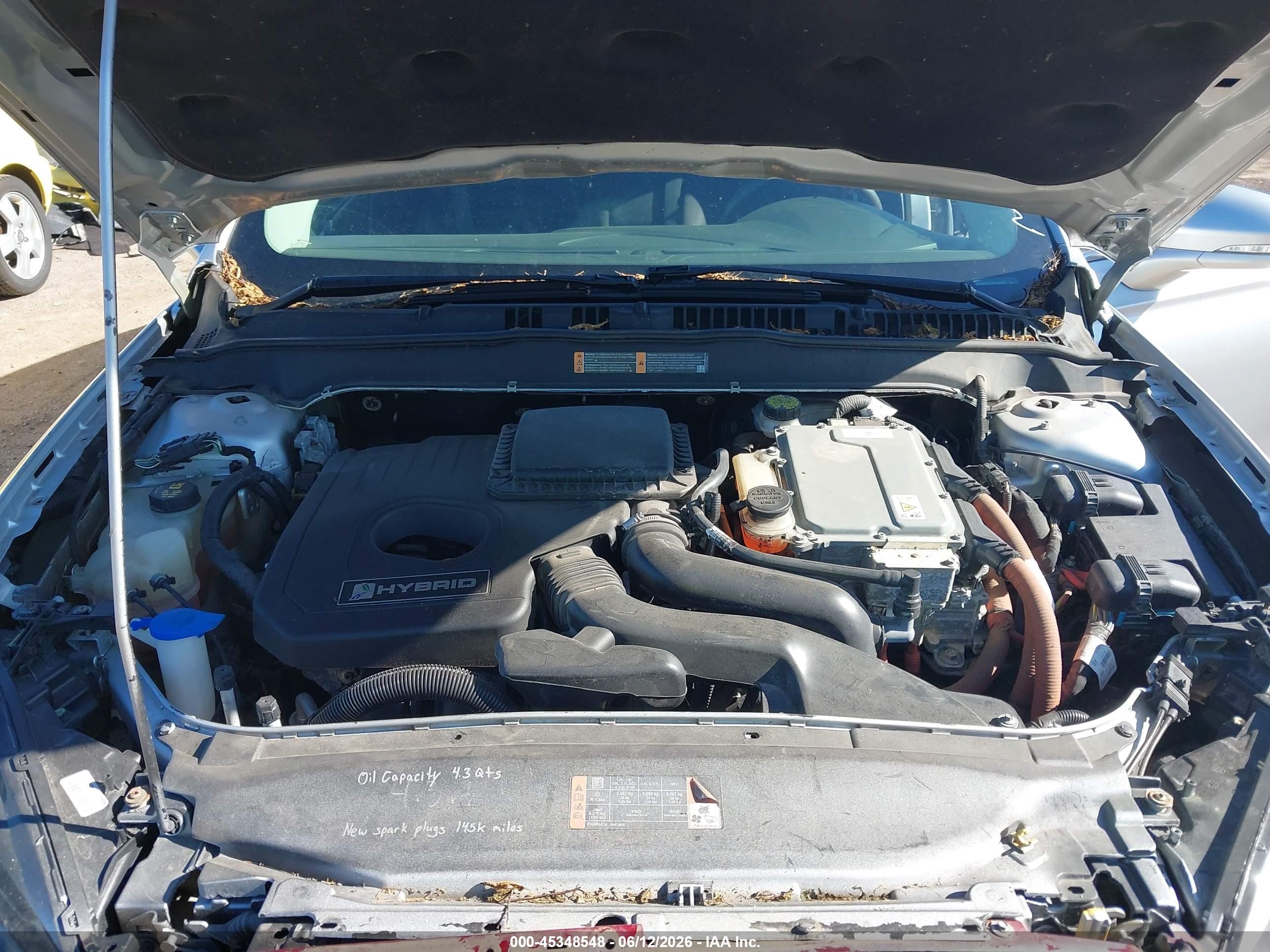 2015 Ford Fusion Hybrid Se Silver vin: 3FA6P0LU1FR136379