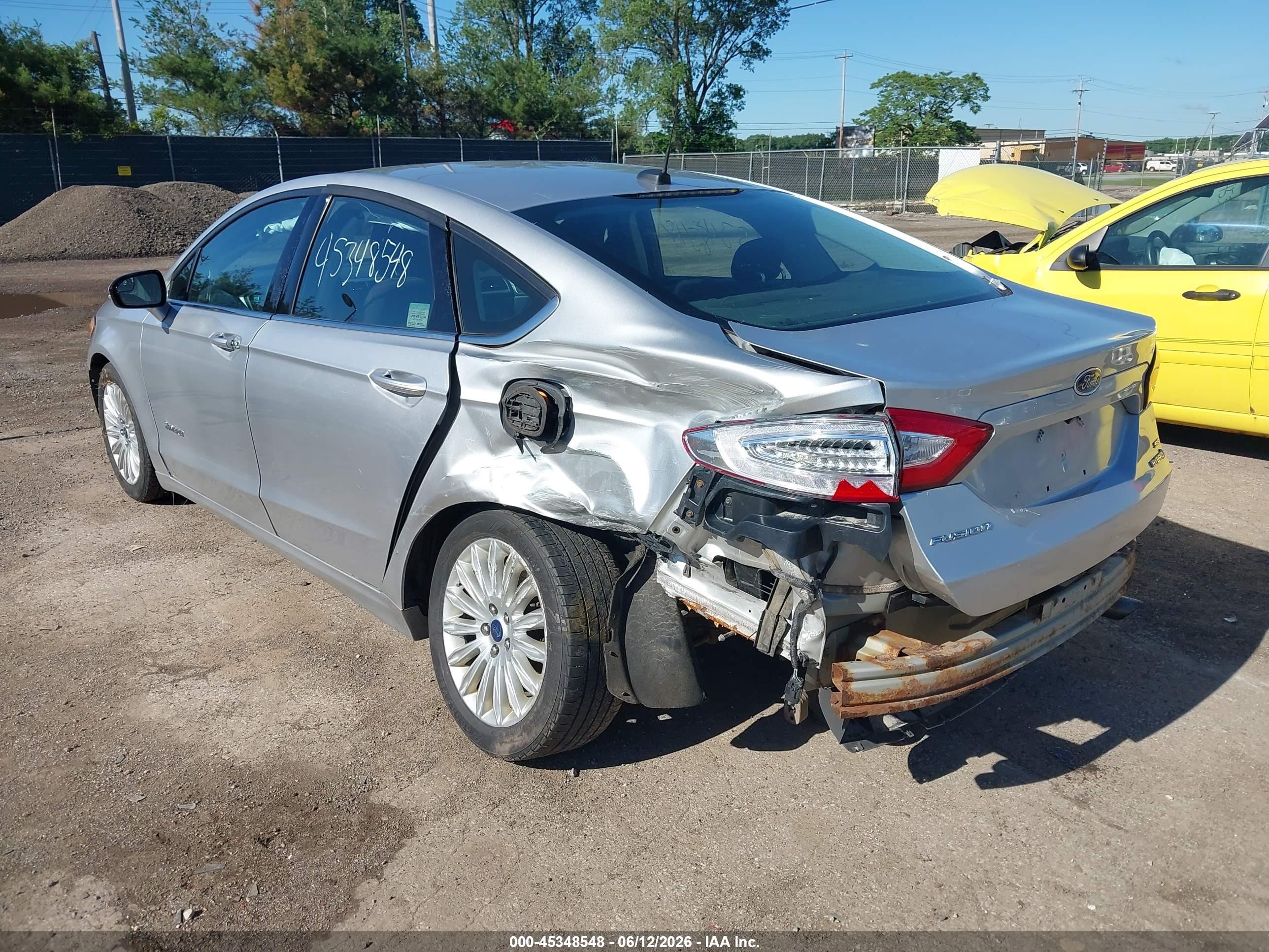 2015 Ford Fusion Hybrid Se Silver vin: 3FA6P0LU1FR136379