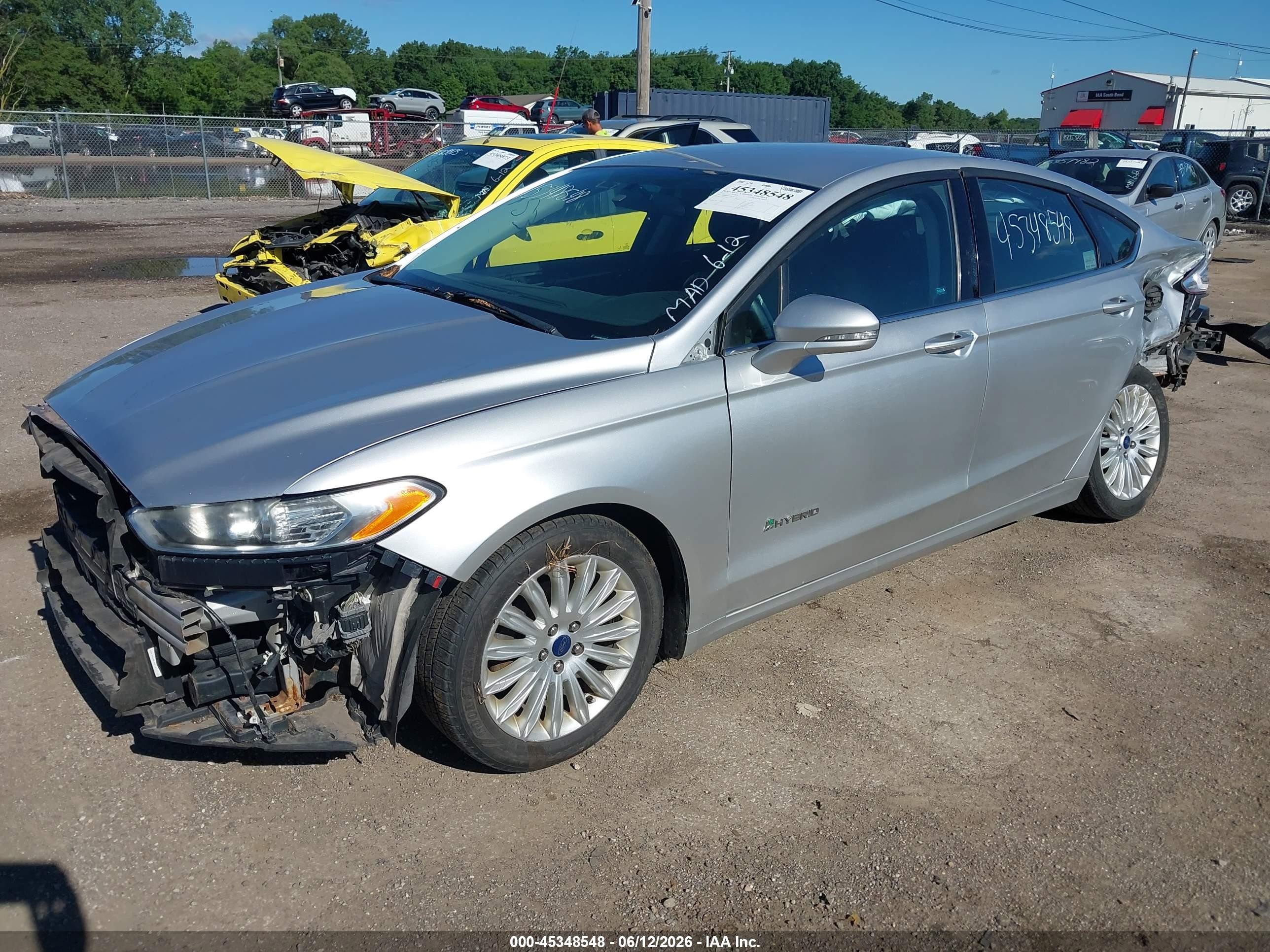 2015 Ford Fusion Hybrid Se Silver vin: 3FA6P0LU1FR136379