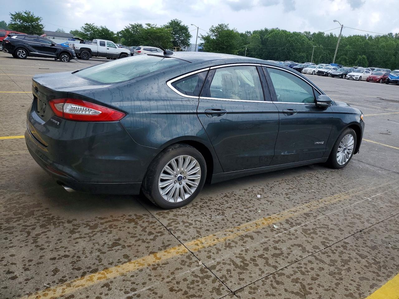 2015 Ford Fusion Se Hybrid Gray vin: 3FA6P0LU1FR158821