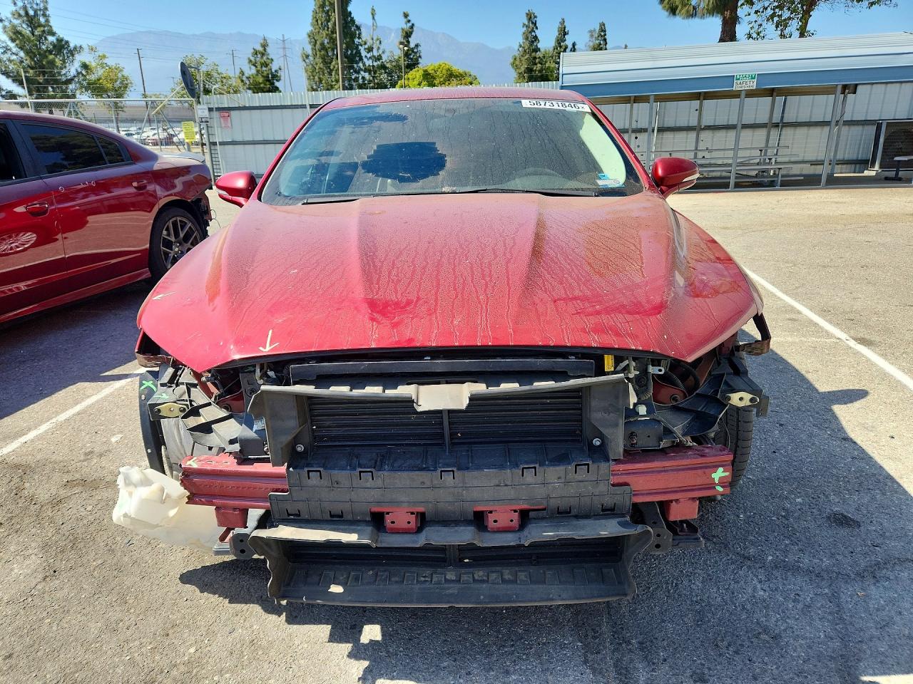 2015 Ford Fusion Se Hybrid Red vin: 3FA6P0LU1FR183587