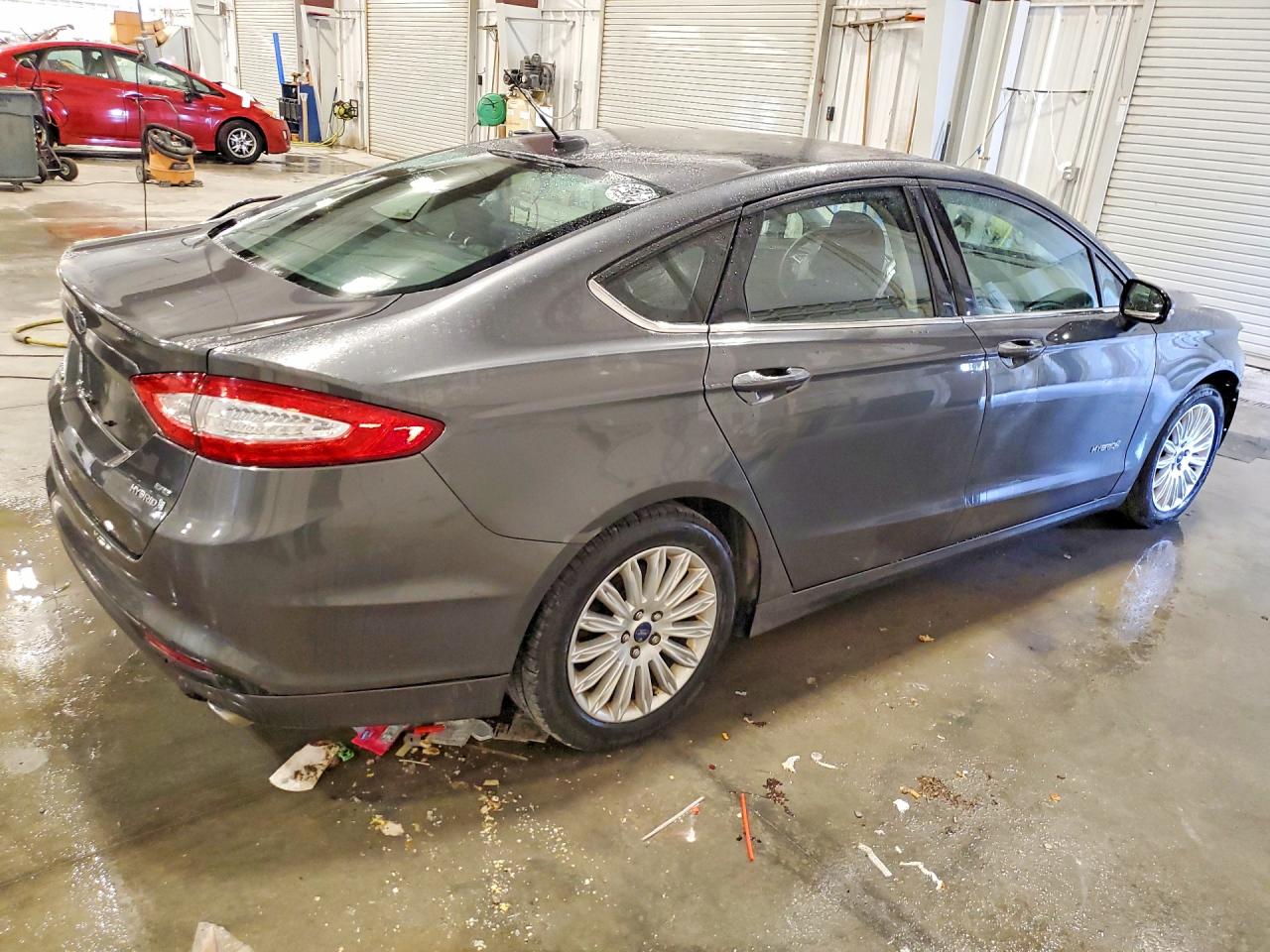 2015 Ford Fusion Se Hybrid Gray vin: 3FA6P0LU1FR199305