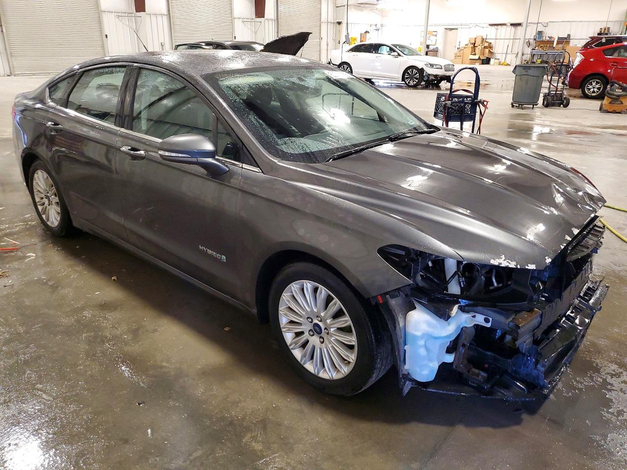 2015 Ford Fusion Se Hybrid Gray vin: 3FA6P0LU1FR199305