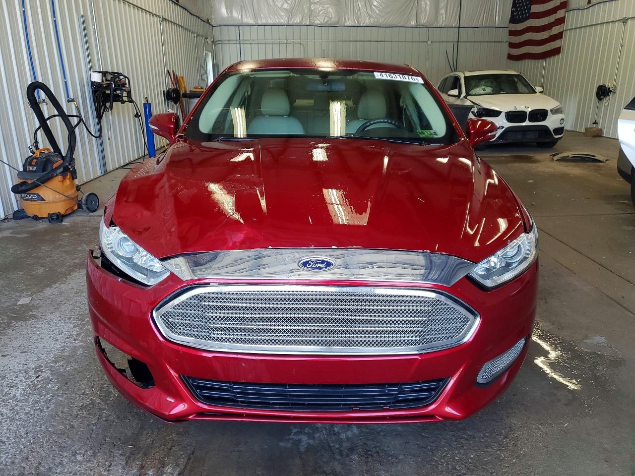 2015 Ford Fusion Se Hybrid Burgundy vin: 3FA6P0LU1FR204230