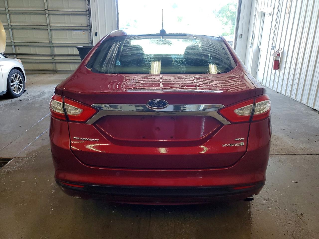 2015 Ford Fusion Se Hybrid Burgundy vin: 3FA6P0LU1FR204230