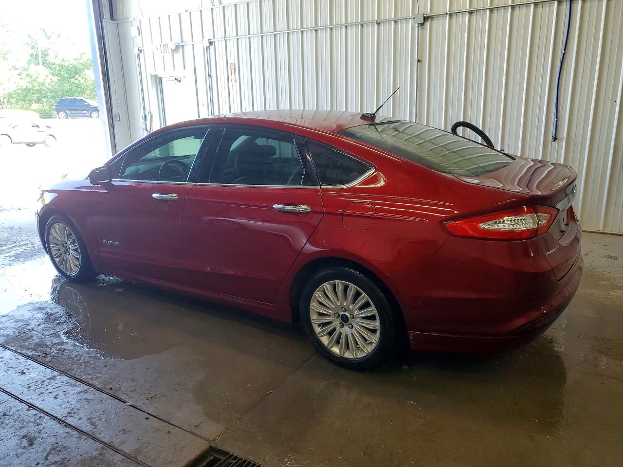 2015 Ford Fusion Se Hybrid Burgundy vin: 3FA6P0LU1FR204230