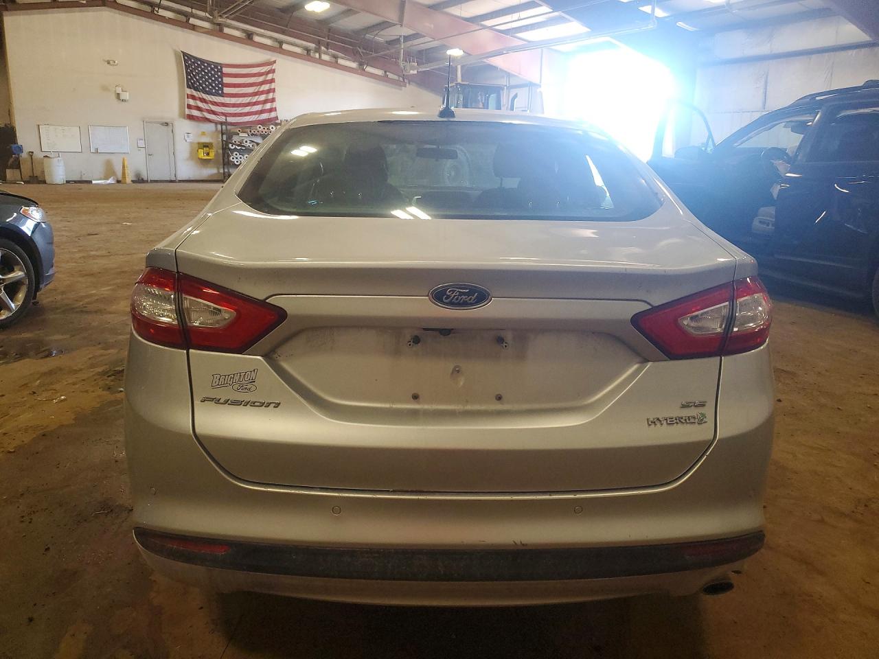 2015 Ford Fusion Se Hybrid Silver vin: 3FA6P0LU1FR307048