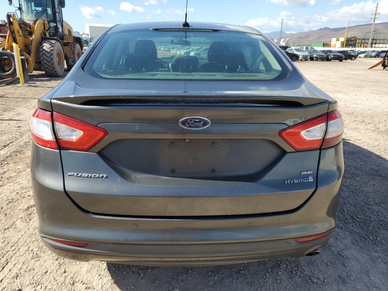 2016 Ford Fusion Se Hybrid Charcoal vin: 3FA6P0LU1GR123407